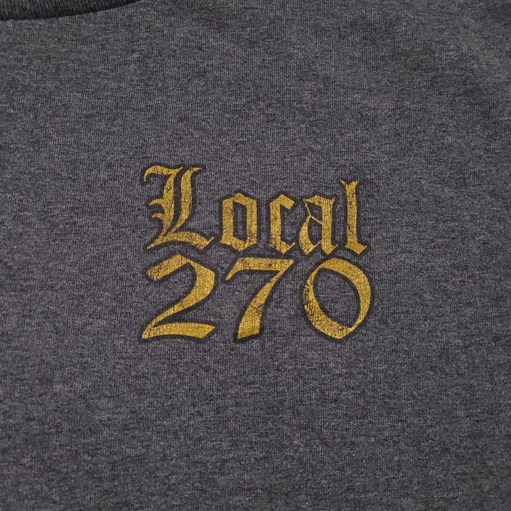 Vintage VINTAGE Bayside's Best Carpenters Local 270 T-Shirt Mens Small Gray Made in USA Size US S / EU 44-46 / 1 - 4 Thumbnail