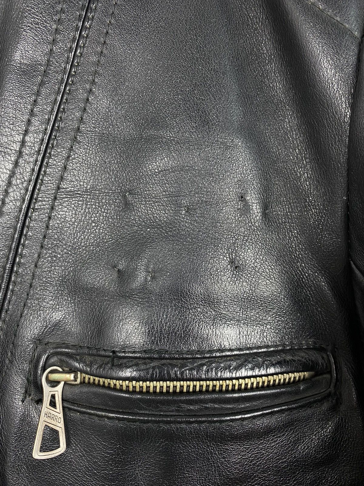 Vintage Vintage Harro Western Black Leather Jacket Motorcycle Y2K Size US L / EU 52-54 / 3 - 7 Thumbnail