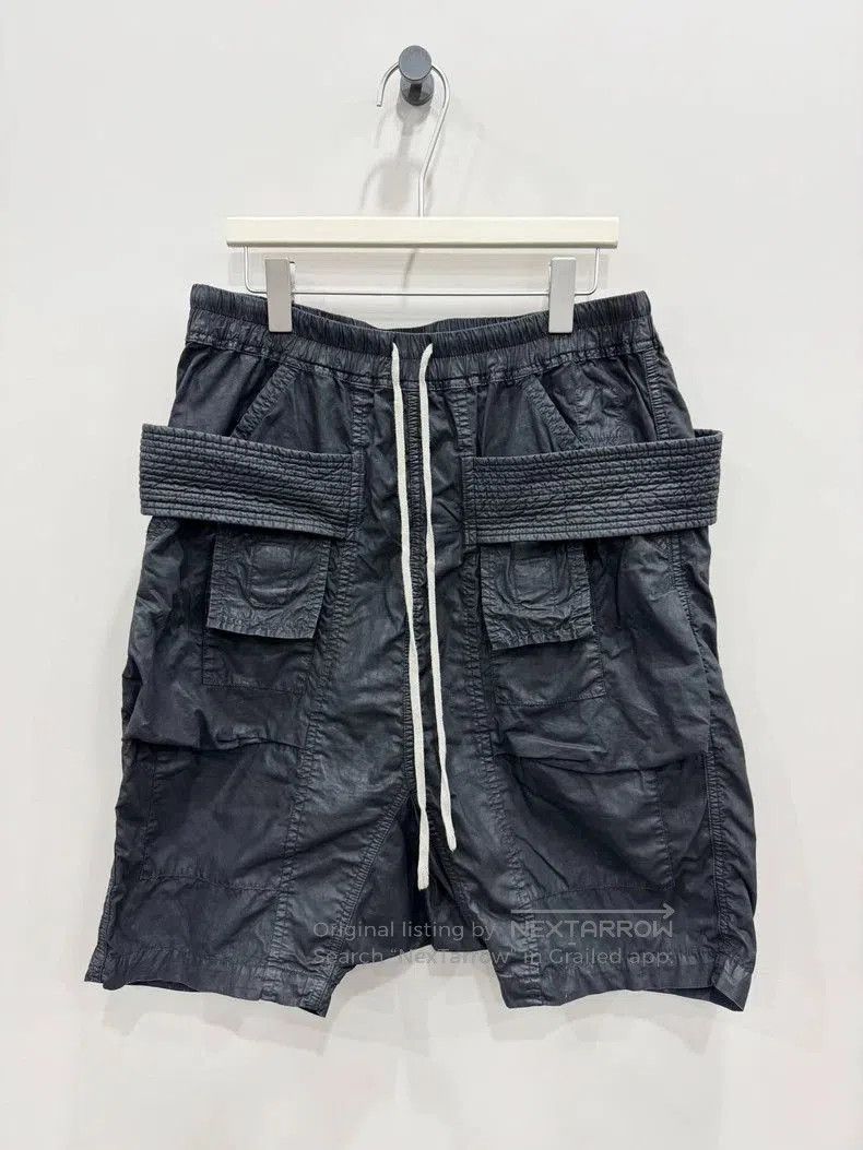 Rick Owens Rick Owens Black Waxed Shorts Size L. Size US 31 - 1 Thumbnail