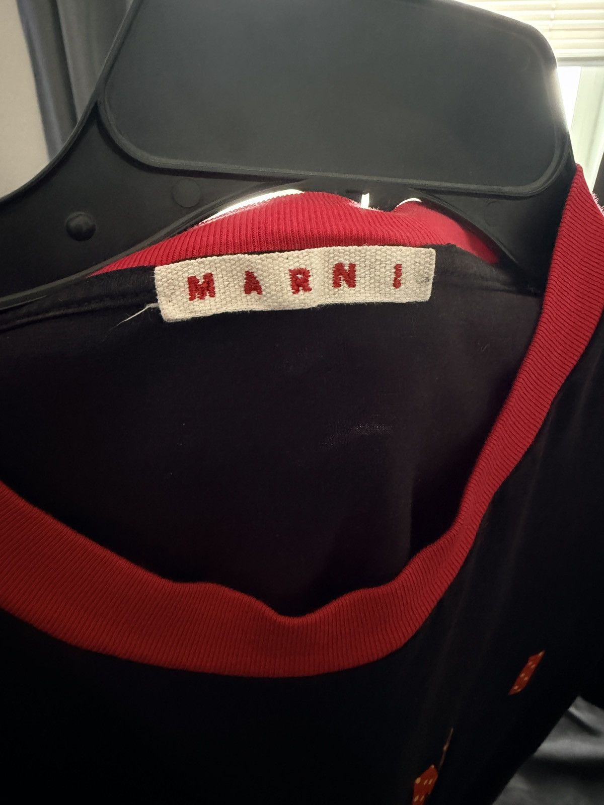 Marni Marni Logo Ringer Tee Size US S / EU 44-46 / 1 - 4 Thumbnail