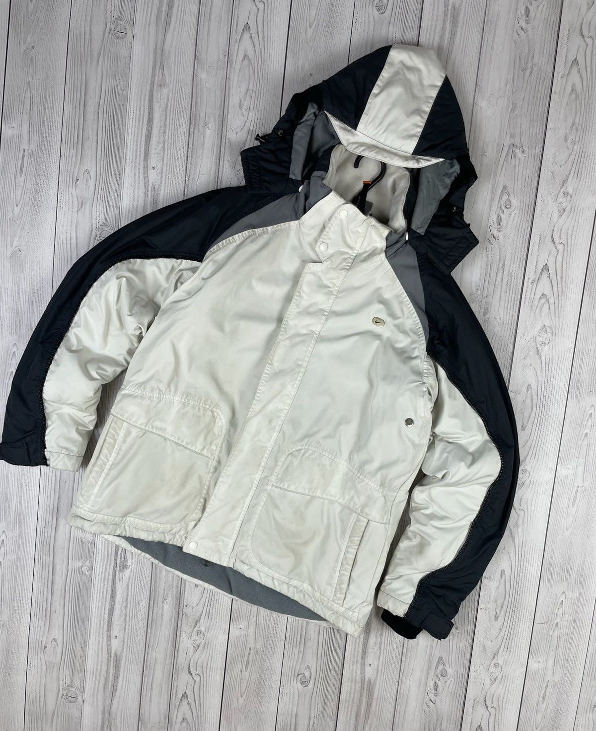 Vintage Y2K Nike Nylon Windbreaker Track Pants Joggers Drill