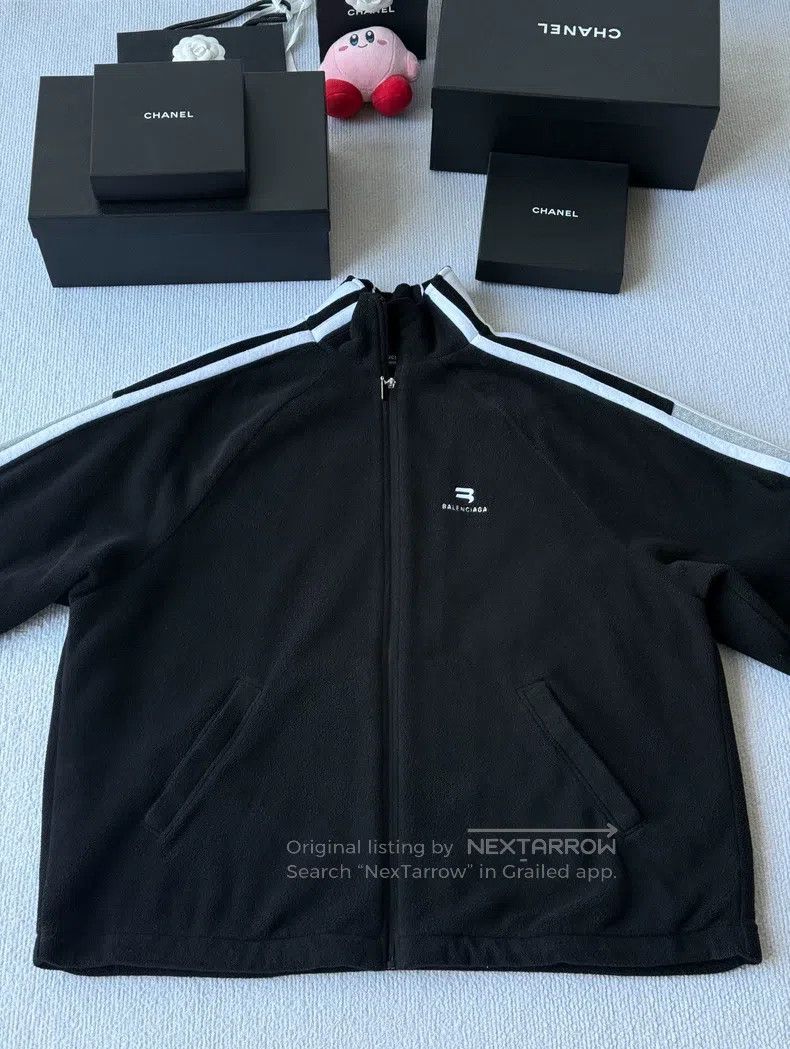 Balenciaga Balenciaga Fleece embroidery double hook logo jacket coat Size US S / EU 44-46 / 1 - 1 Thumbnail