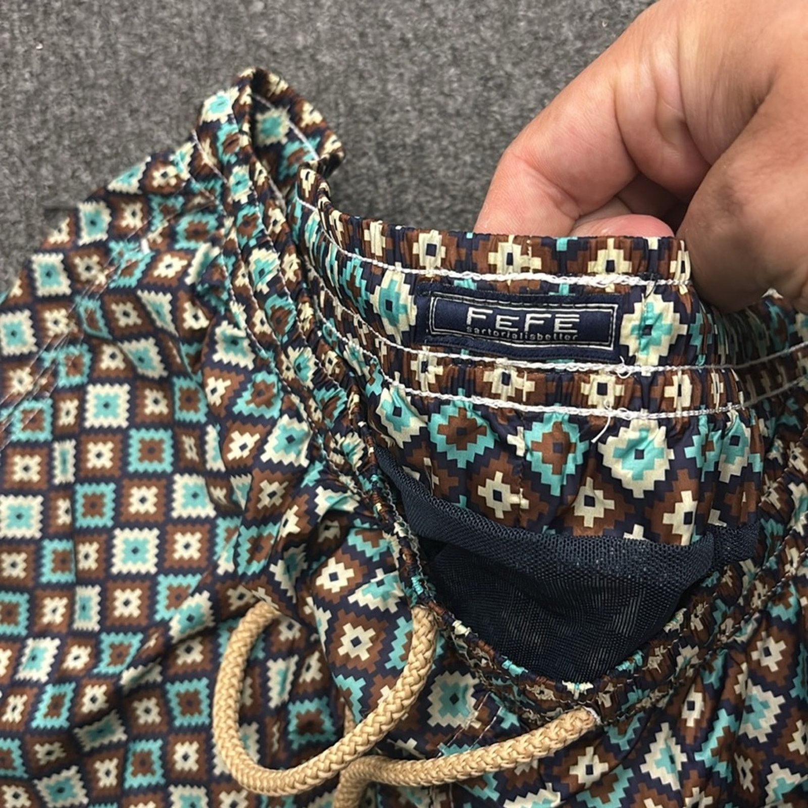 Other NWT Fefe Stylish Geometric Swim Trunks Size XXL Size US 44 / EU 60 - 12 Thumbnail