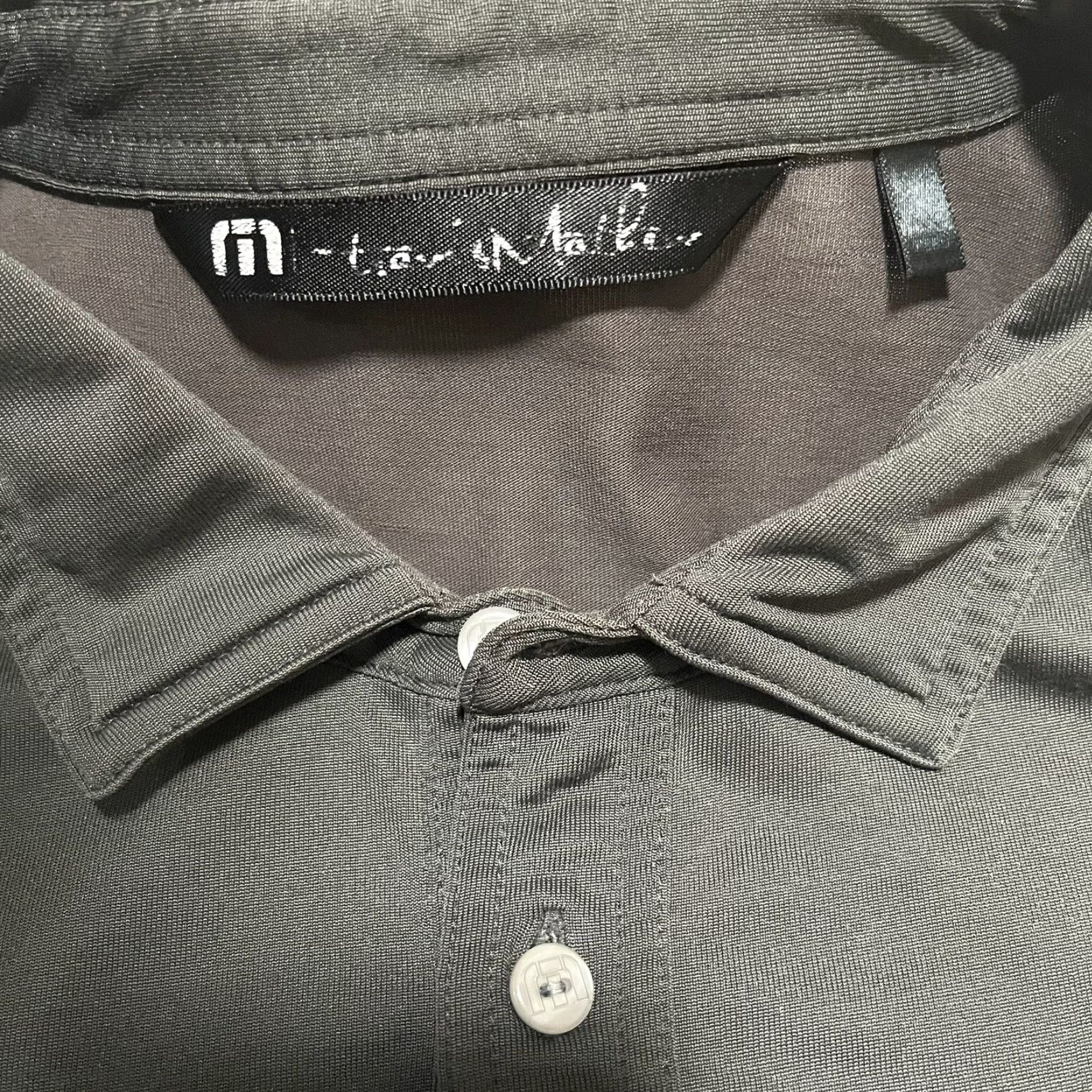 TravisMathew Travis Mathew Golf Shirt Polo Men's Large Gray Stripe Pocket Stretch Performance Size US L / EU 52-54 / 3 - 4 Thumbnail