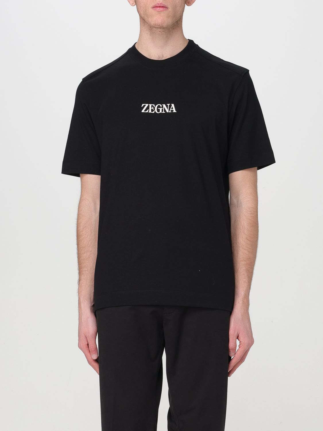 image of Ermenegildo Zegna Zegna T-Shirt Men Black (Size Large)