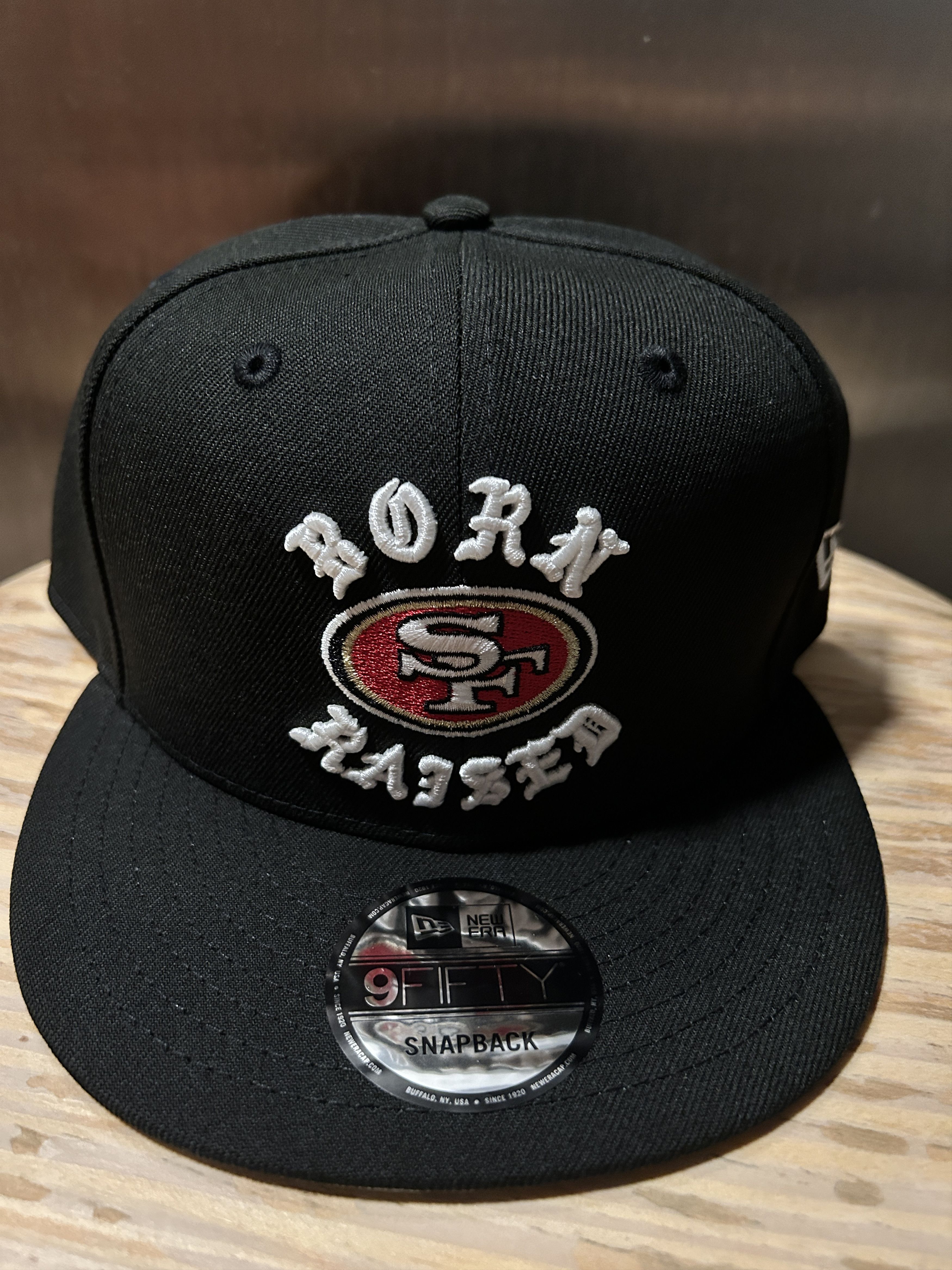 Born X Raised BORN X RAISED + 49ERS SNAPBACK ROCKER HAT: BLACK | Grailed