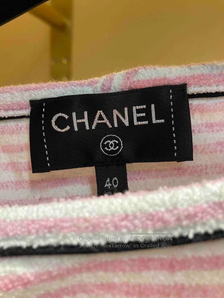 Chanel Chanel 19c Cruise Pink Striped Printed Short Sleeve T-shir Size S / US 4 / IT 40 - 3 Thumbnail
