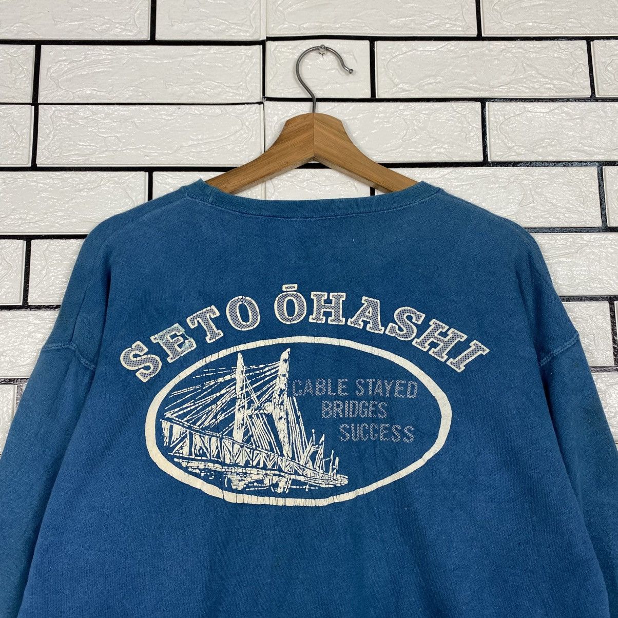 Japanese Brand 📌Vintage Sweatshirt Seto Ohashi Big Logo Issey Miyake Size US M / EU 48-50 / 2 - 10 Thumbnail