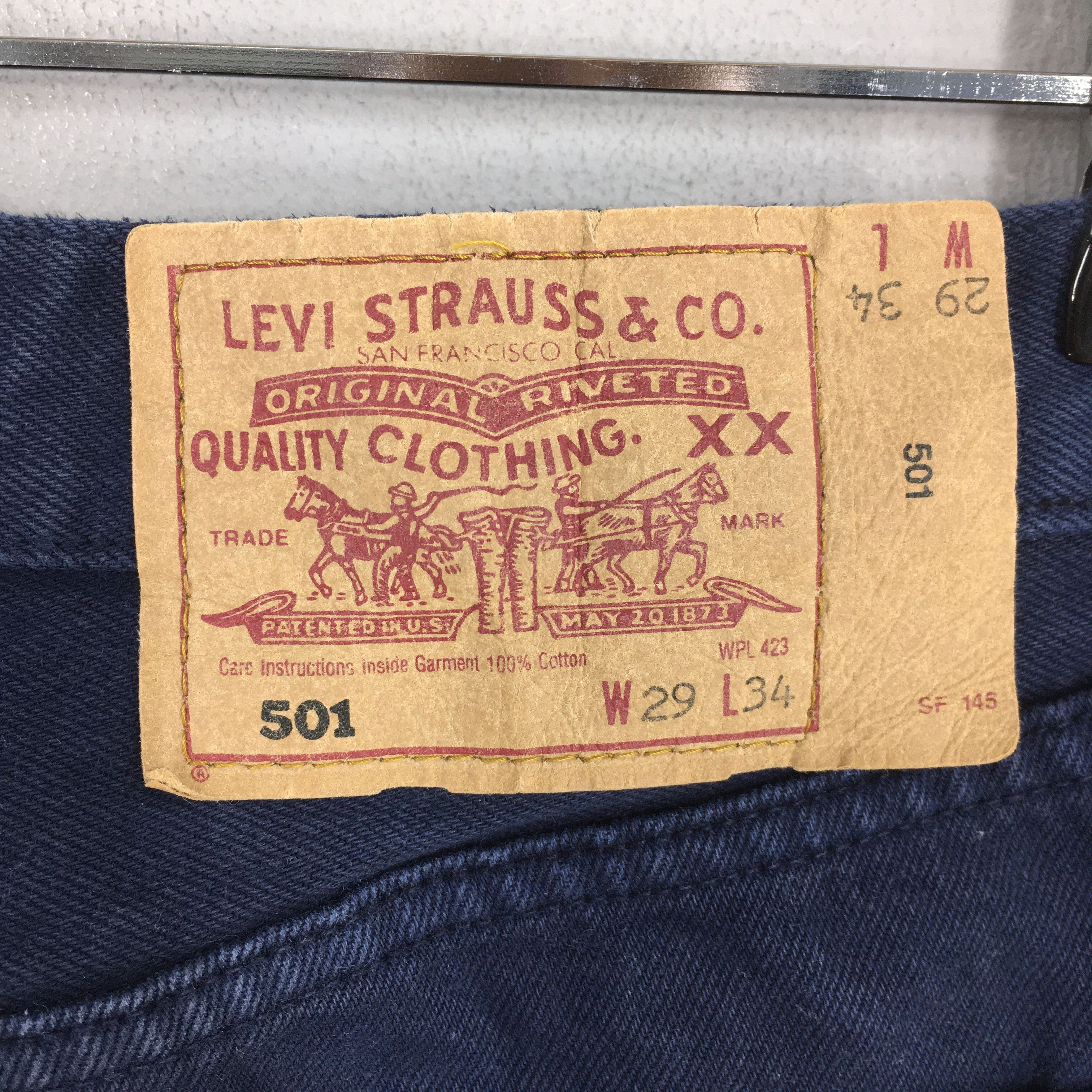 Levi's Size 29x30 Vintage 90s Levi's 501 Faded Blue Jeans S1435 Size US 29 - 12 Thumbnail