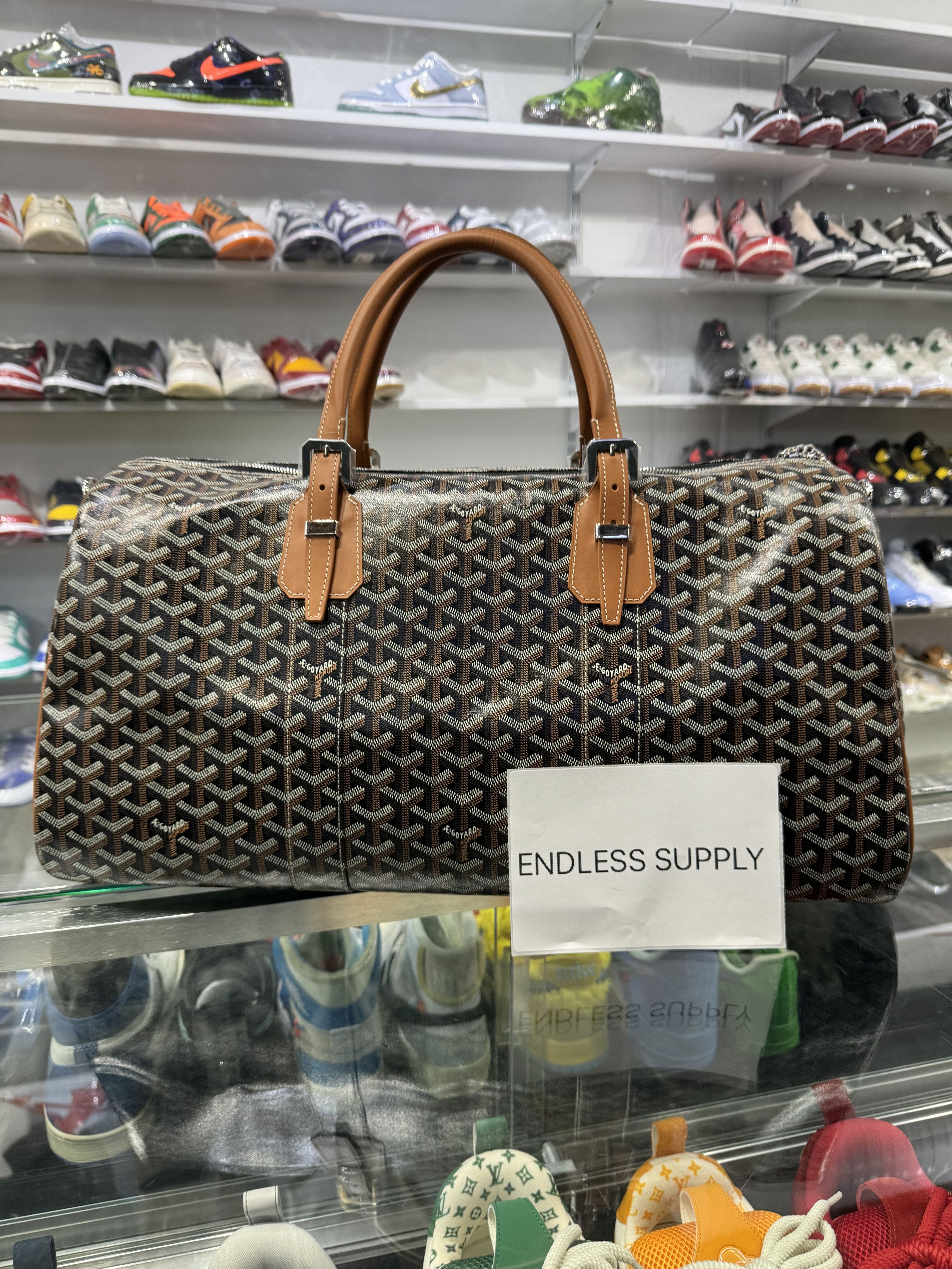 Goyard Blue Goyardine Boston 50 Duffle Bag – Savonches