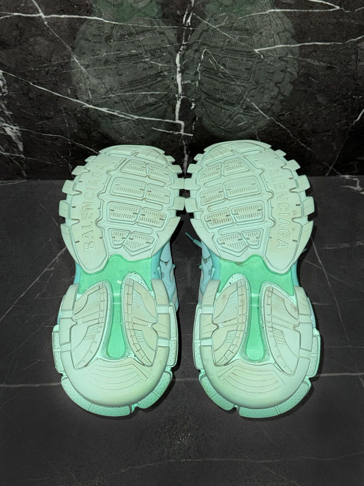 Balenciaga Balenciaga Track Recycled Mint Sneakers Size US 7 / EU 40 - 11 Thumbnail