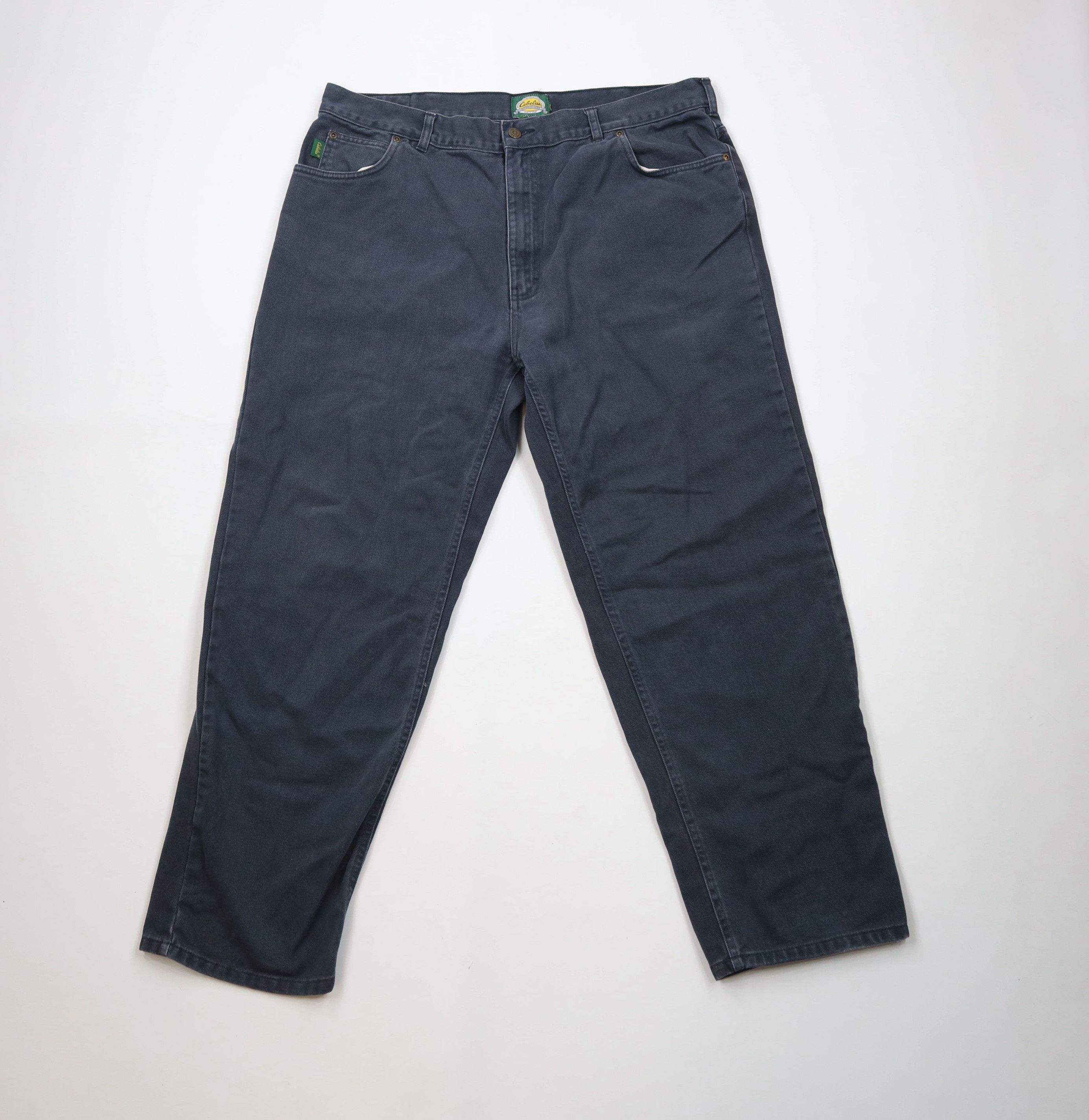 Vintage Vintage 90s Cabelas Baggy Fit Wide Leg Denim Jeans Blue Size US 38 / EU 54 - 1 Thumbnail