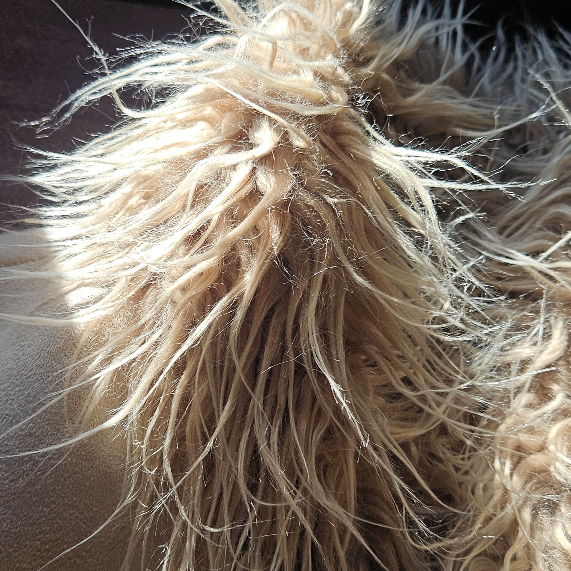Other Vintage Boho Faux Fur Vest Women INC L Beige Shaggy 70s Fest Size L / US 10 / IT 46 - 5 Thumbnail