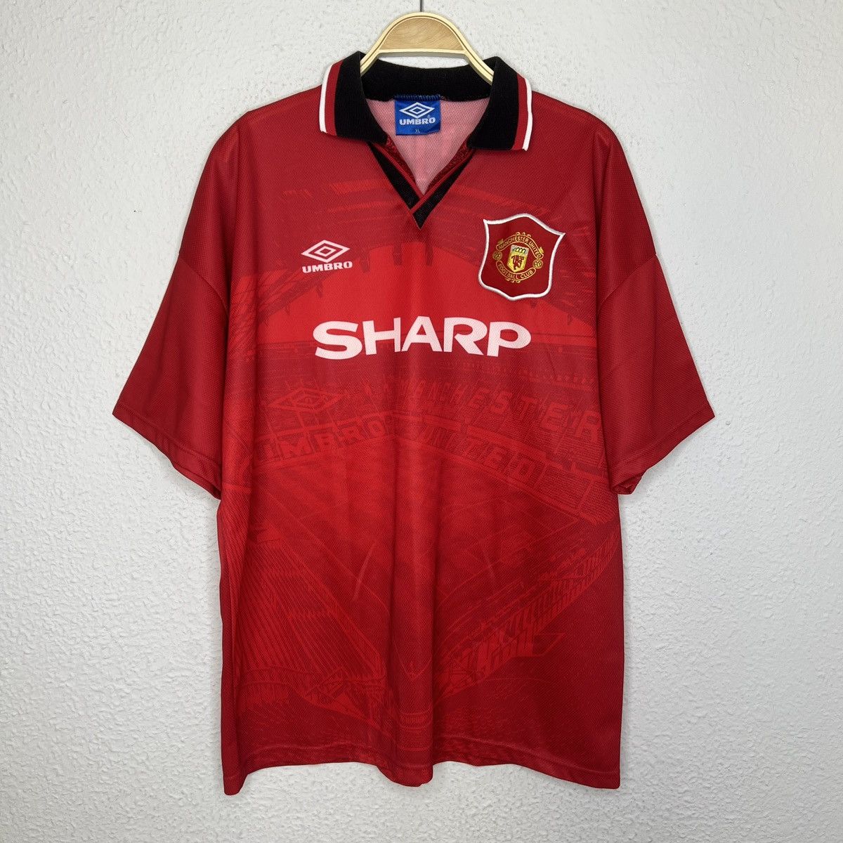 Umbro Manchester United 1994-1995 Umbro Cantona 7 Home Kit Jersey Size US XL / EU 56 / 4 - 2 Thumbnail