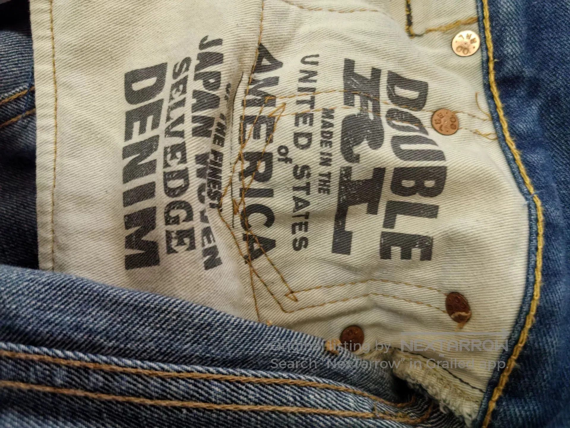 RRL Ralph Lauren RRL Slim Boot Cut Denim Jeans. Size US 30 / EU 46 - 9 Thumbnail