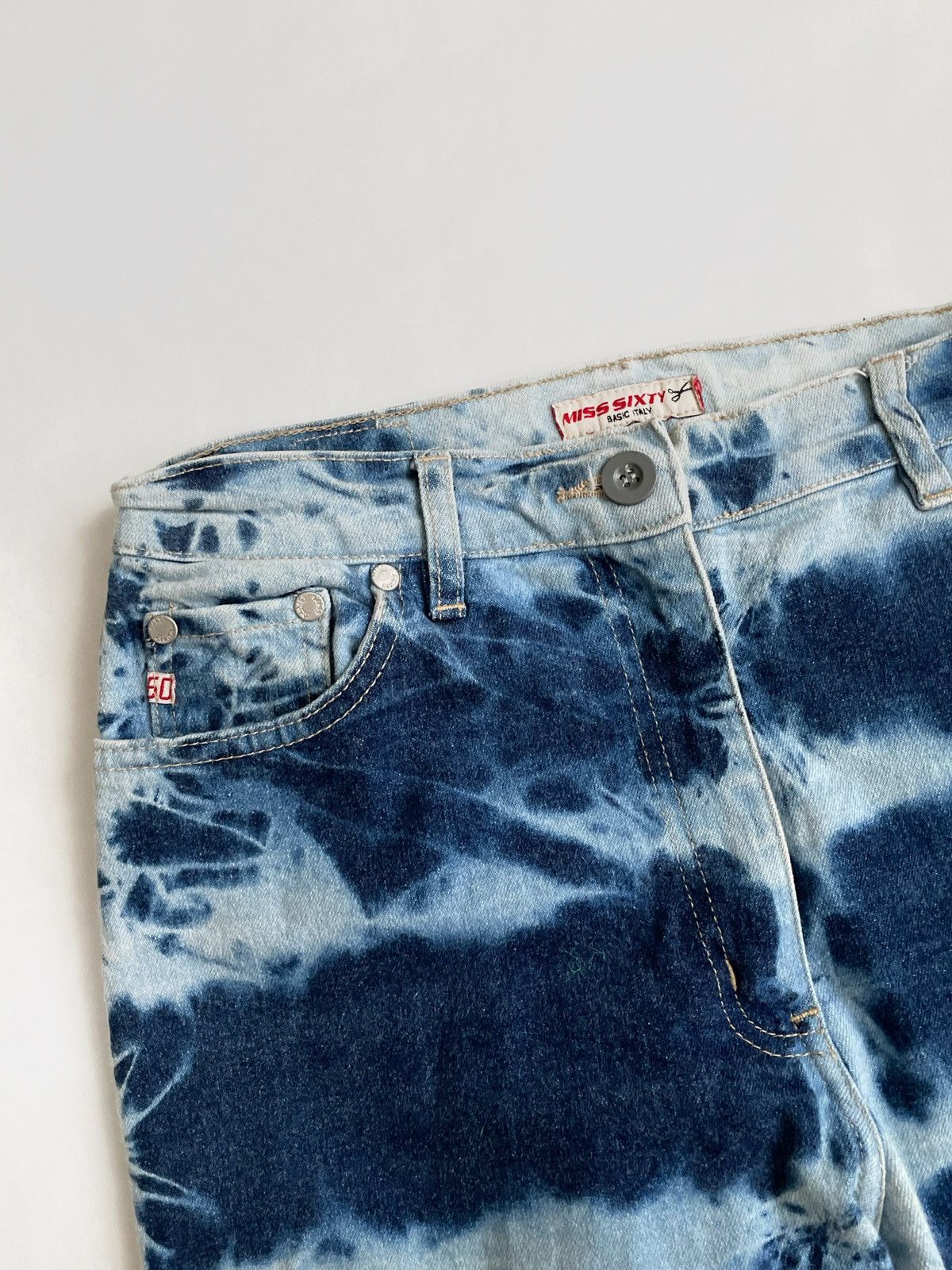 Miss Sixty × Vintage Vintage Miss Sixty tie-dye denim pants 2000s Size 26" / US 2 / IT 38 - 6 Thumbnail