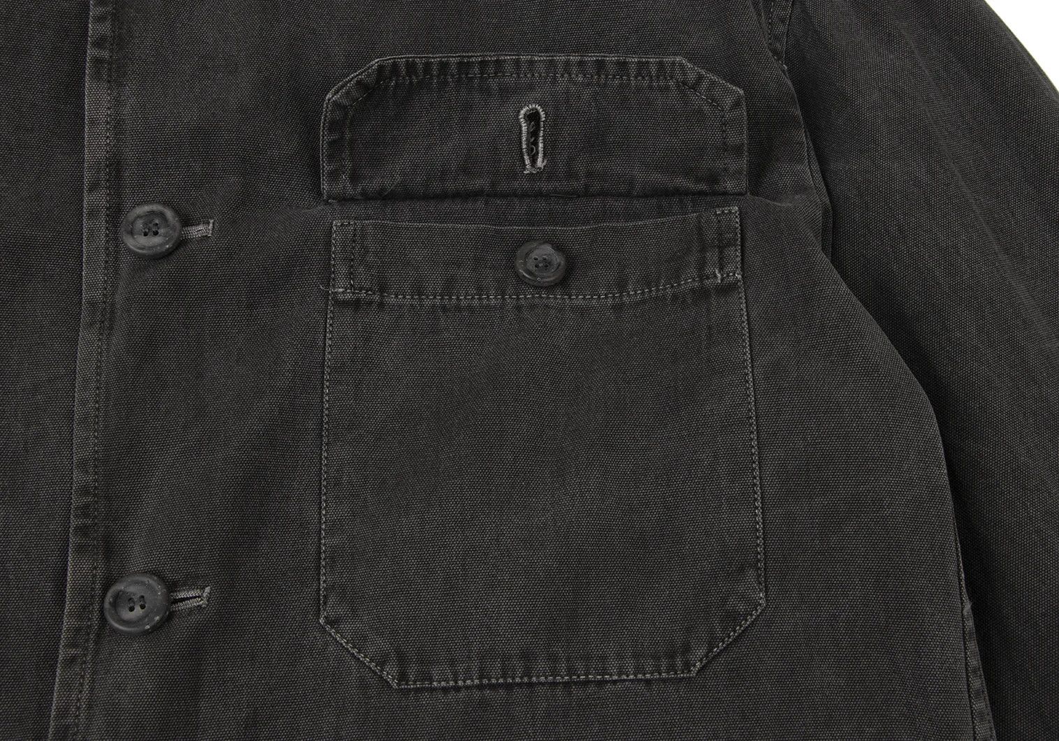 Issey Miyake Band Collar Duck Work Jacket in Charcoal L Size US L / EU 52-54 / 3 - 5 Thumbnail