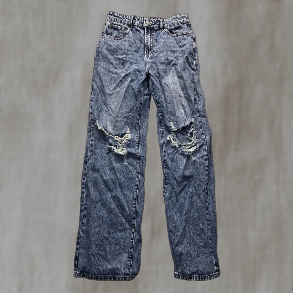 Shein Shein Jeans Blue Denim Pants 5 Pocket Cotton Adult Women's Size L Large Size 36" / US 14 / IT 50 - 1 Thumbnail