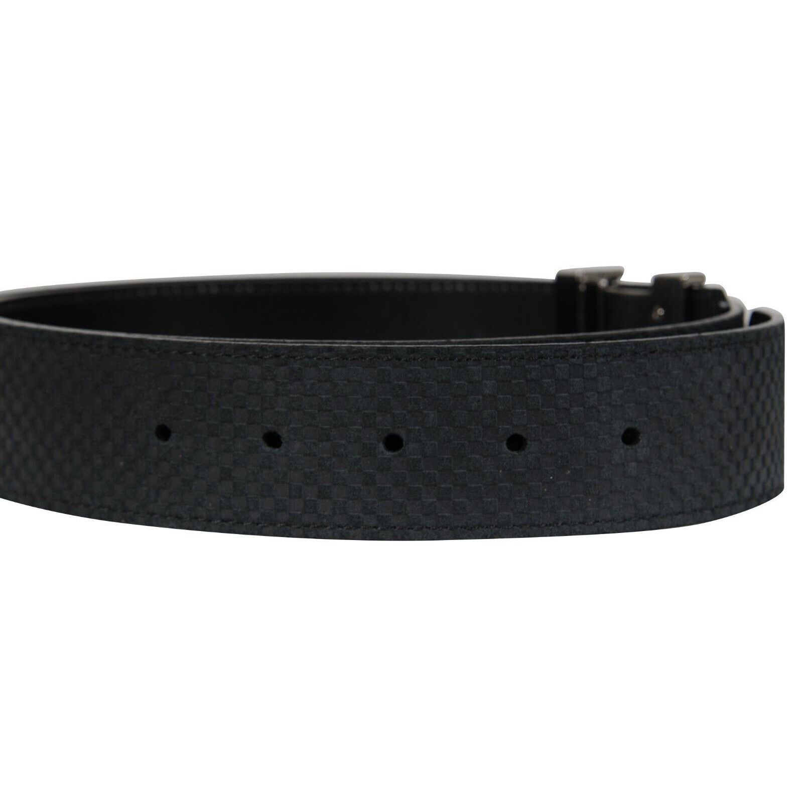 Louis Vuitton Mini Damier 40mm LV Initials Belt Blue Suede Size 40 - 13 Thumbnail