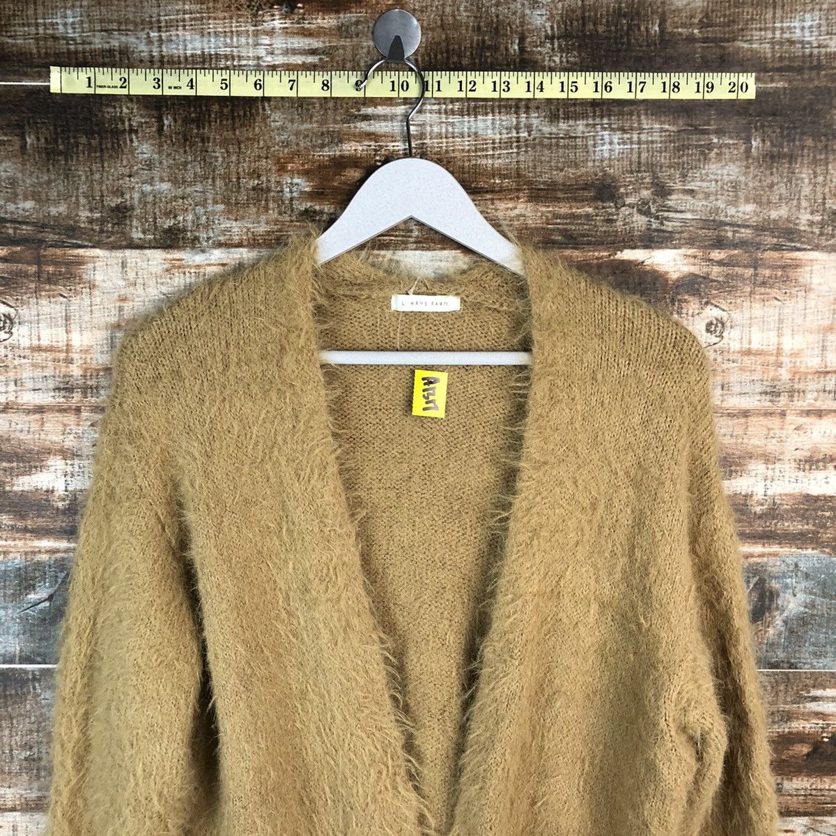 LOWRYS FARM Lowrys Farm Brown Cardigan mohair fur shaggy Knitwear #A1317 Size M / US 6-8 / IT 42-44 - 4 Thumbnail