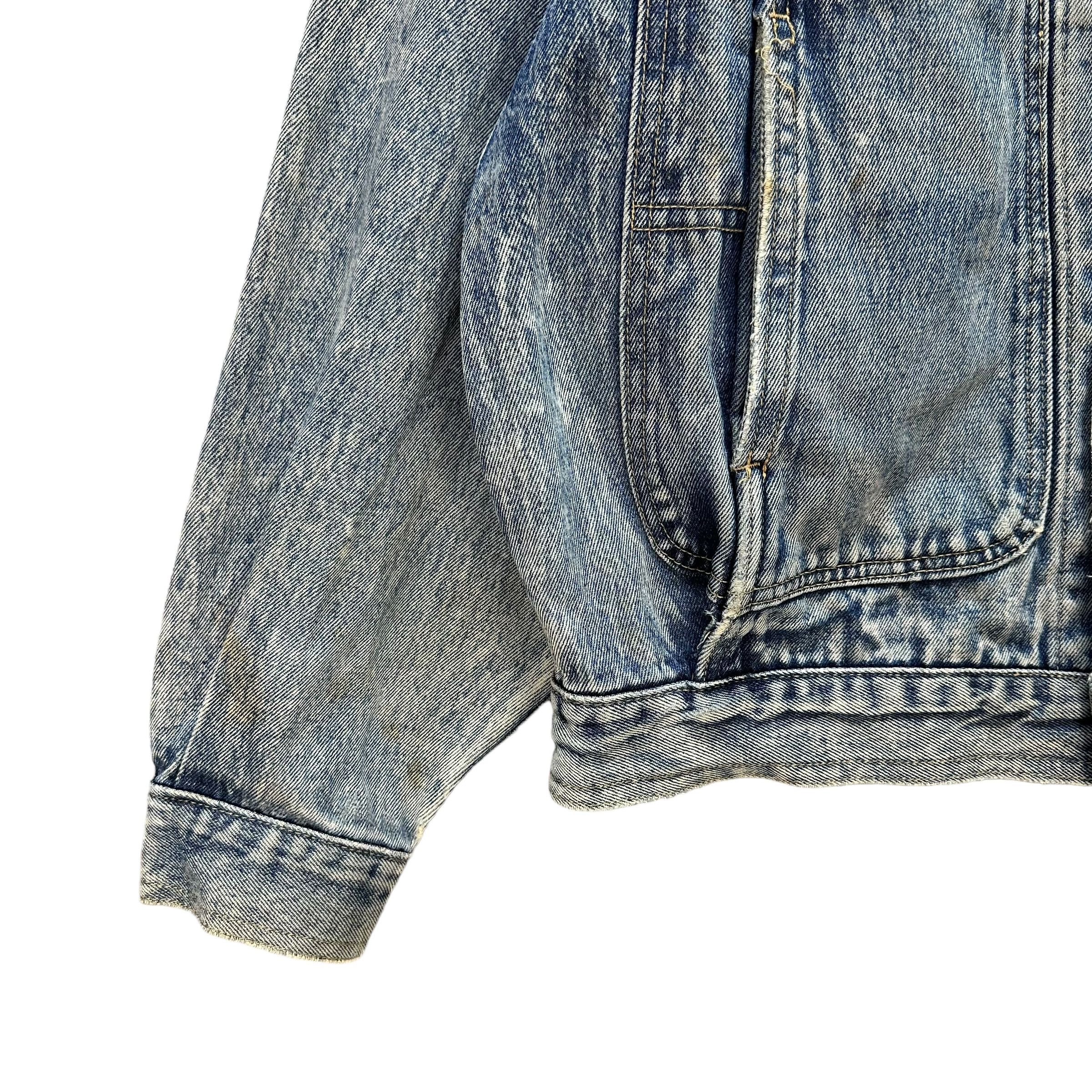 Vintage Vintage Distressed Stone Wash Denim Jacket #A37-0848 Size US L / EU 52-54 / 3 - 5 Thumbnail