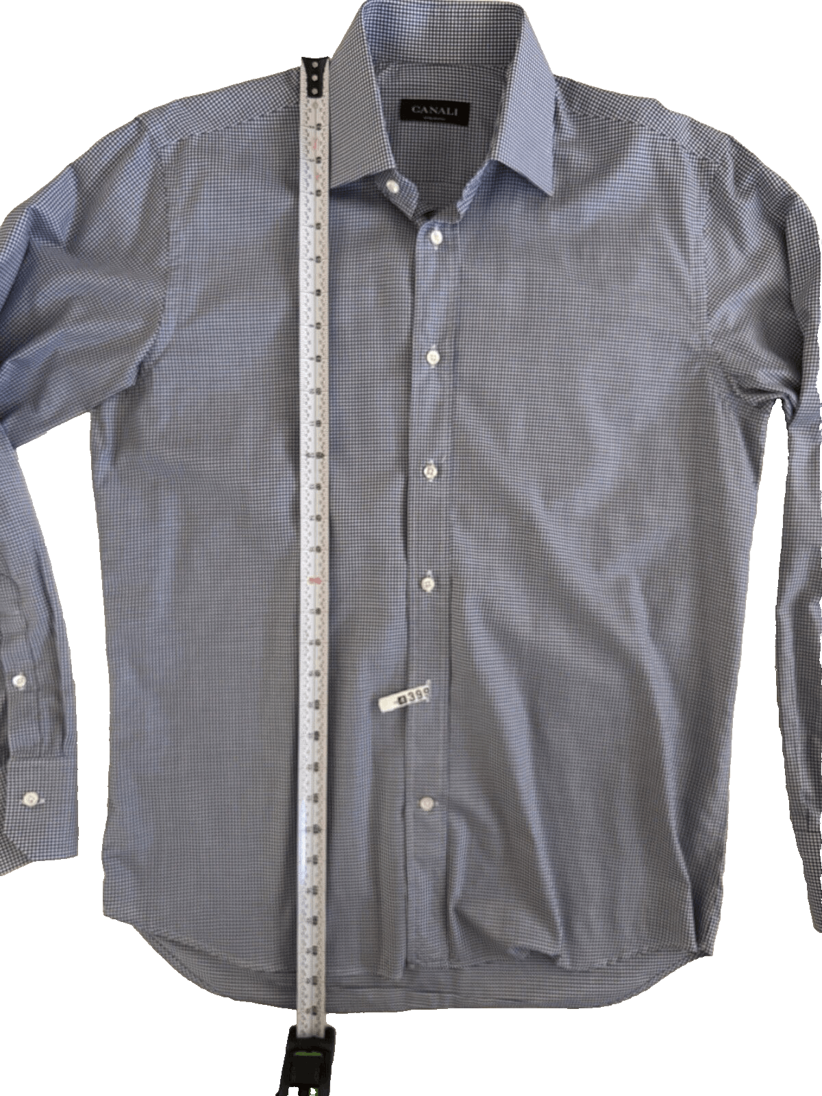 Canali Canali Men's Blue M Long Sleeve Button Down Shirt 100% Size US M / EU 48-50 / 2 - 5 Thumbnail