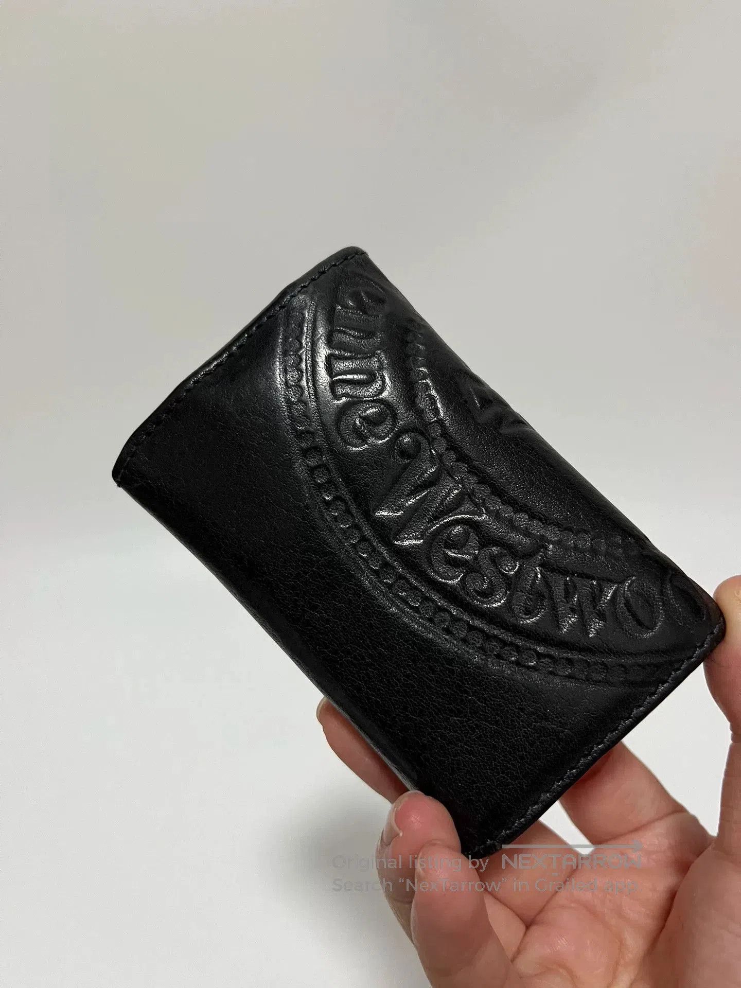 Vivienne Westwood Vivienne Westwood Saturn Logo Leather Key Pouch. Size ONE SIZE - 2 Thumbnail