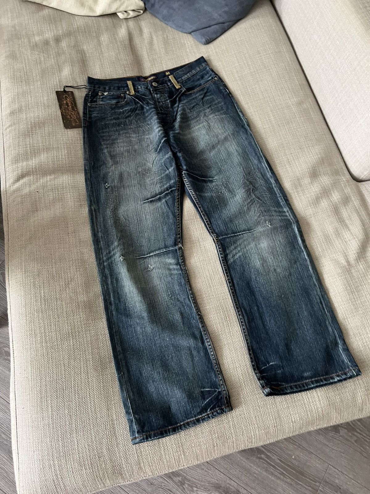 Ed Hardy Vintage 💥 Ed Hardy Jeans by Christian Audigier Pants Size US 32 / EU 48 - 13 Thumbnail