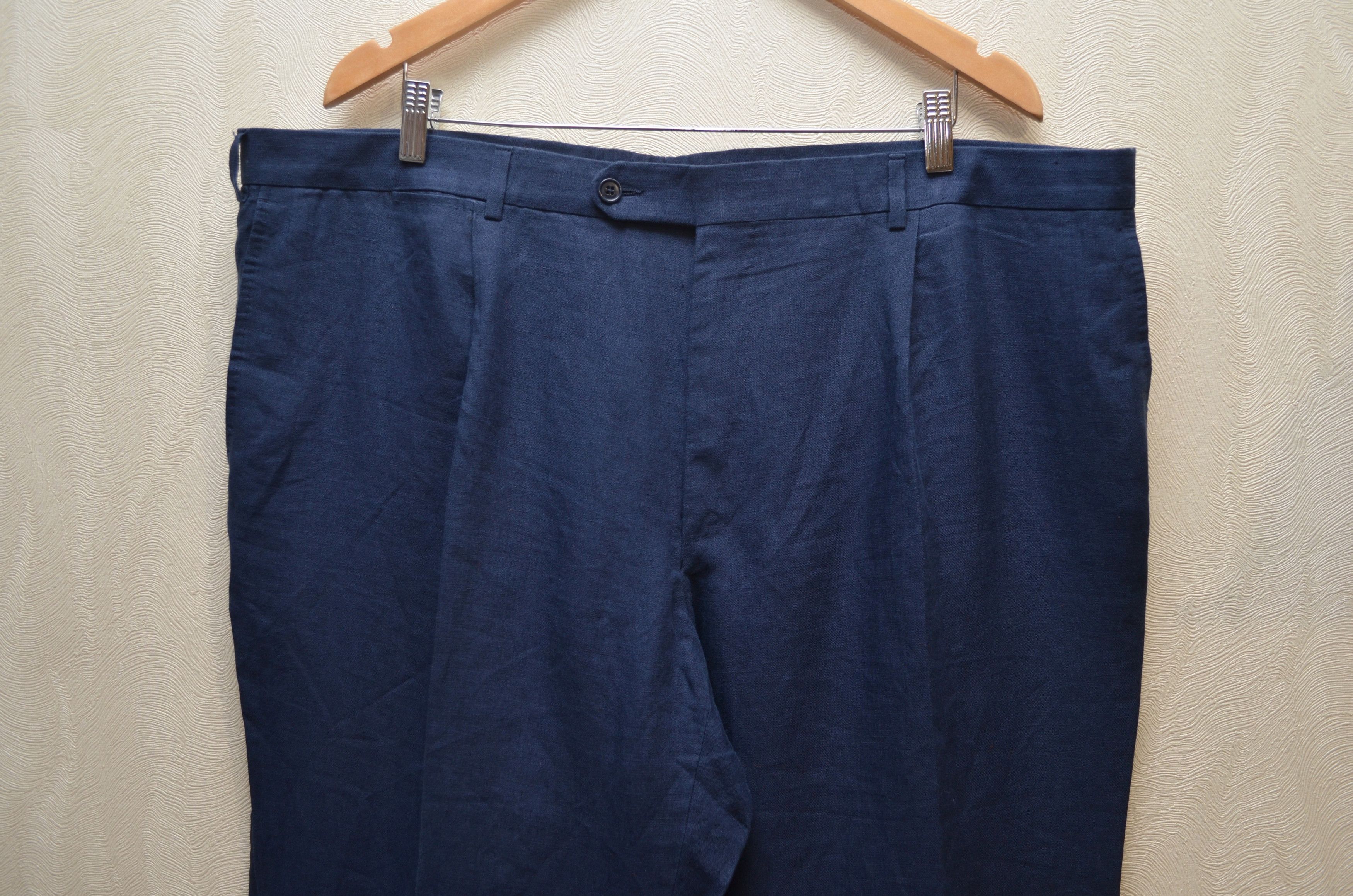 Ermenegildo Zegna × Z Zegna Ermenegildo Zegna Su Misura 100% Linen Pants Size W40 L32 Size US 44 / EU 60 - 2 Thumbnail