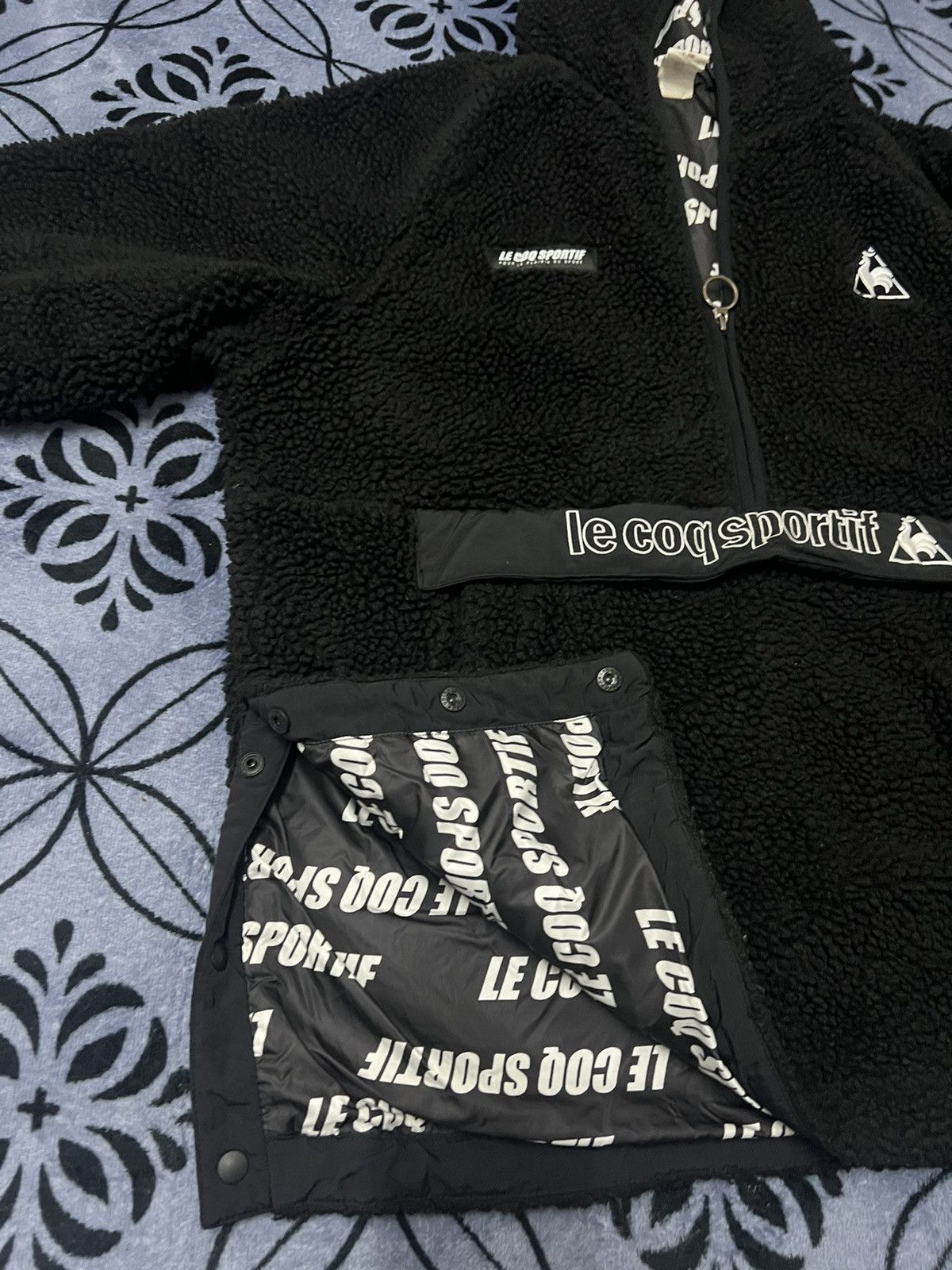 Le Coq Sportif × Vintage Le Coq Sportif - Hoodie Fleece sweatshirt Size US L / EU 52-54 / 3 - 8 Thumbnail