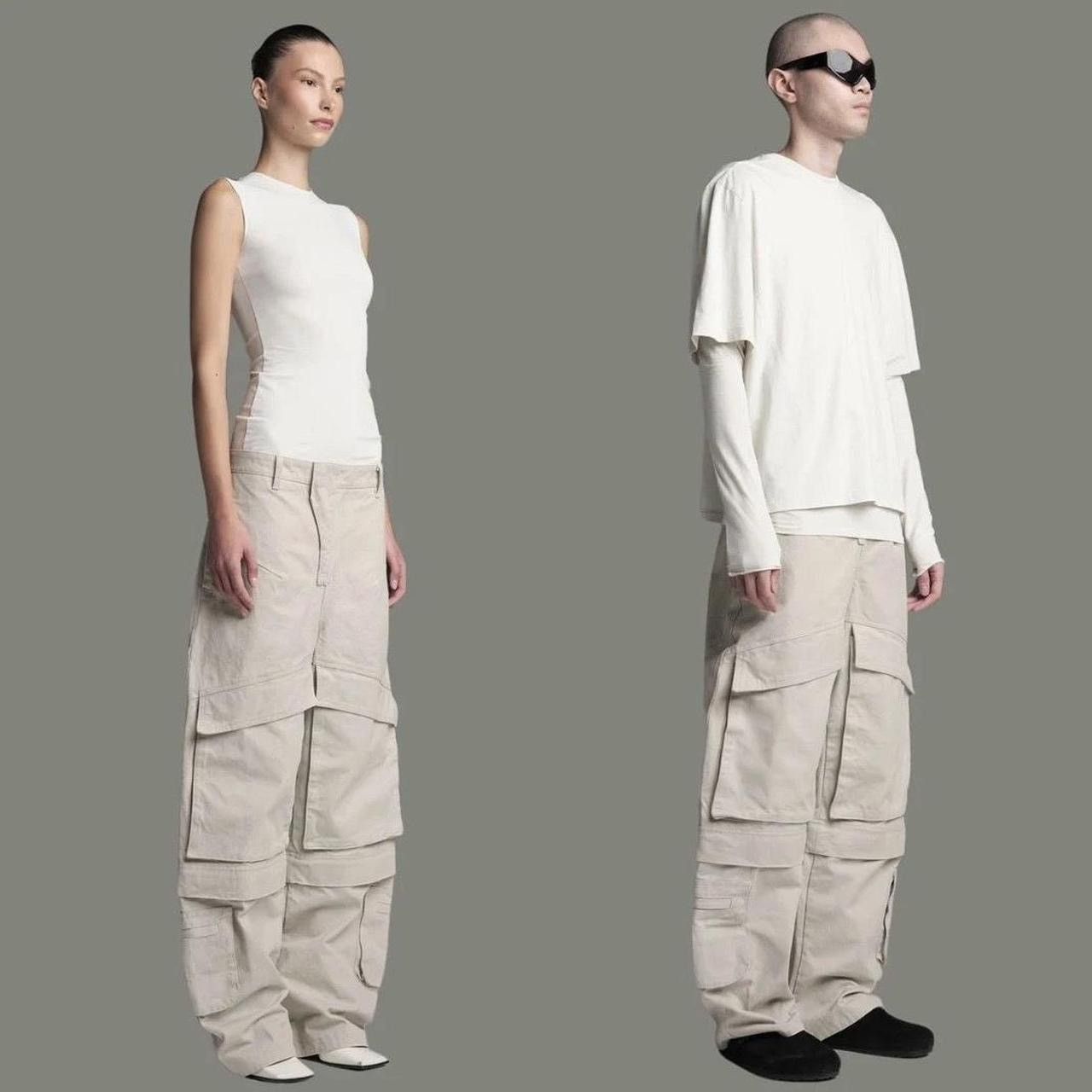 Entire Studios ENTIRE STUDIOS Ssense Exclusive Taupe Hard Cargo Pants Size US 34 / EU 50 - 3 Thumbnail