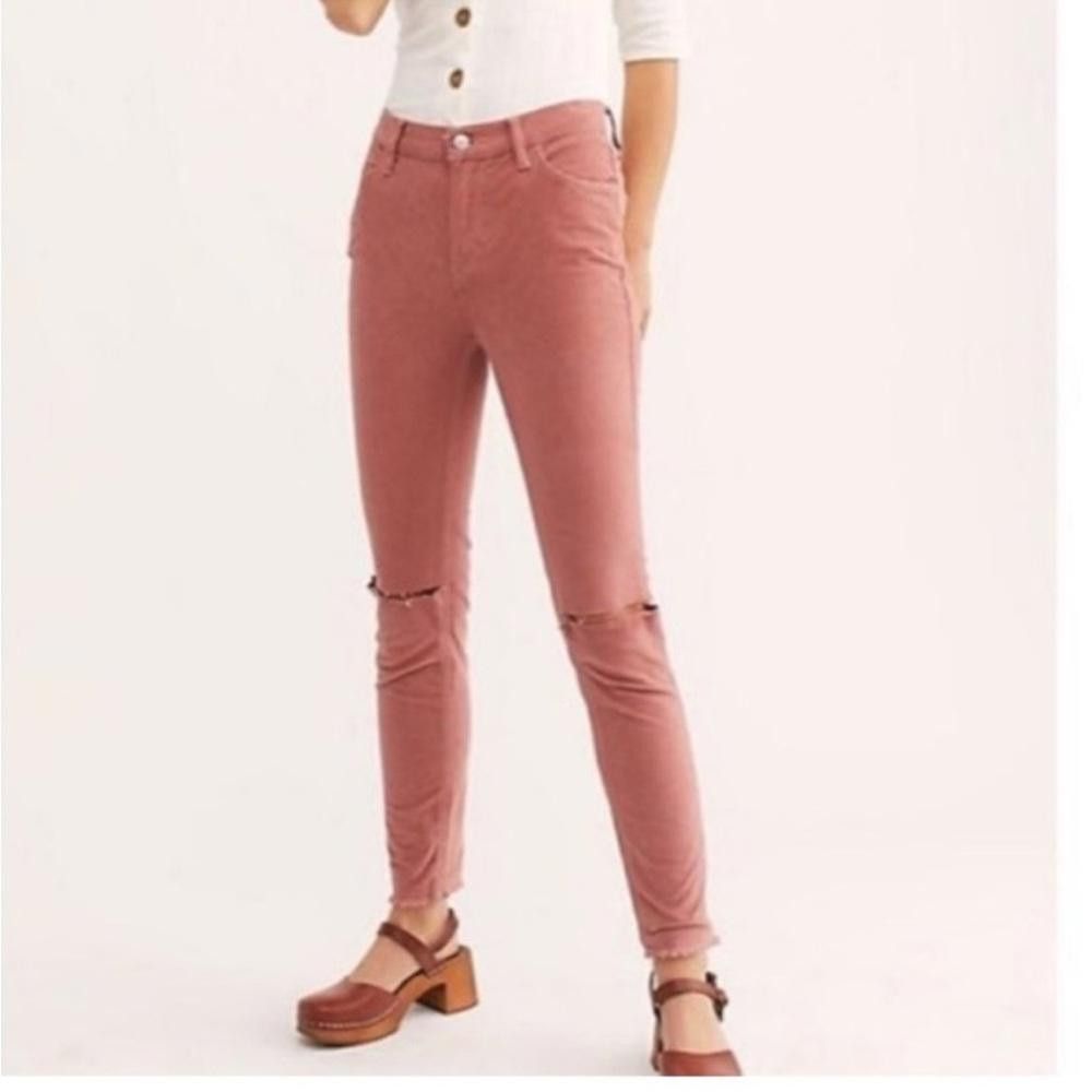 Free People Free People l Pink Holes In Corduroy Size 24 Size 24" / US 00 / IT 34 - 10 Thumbnail