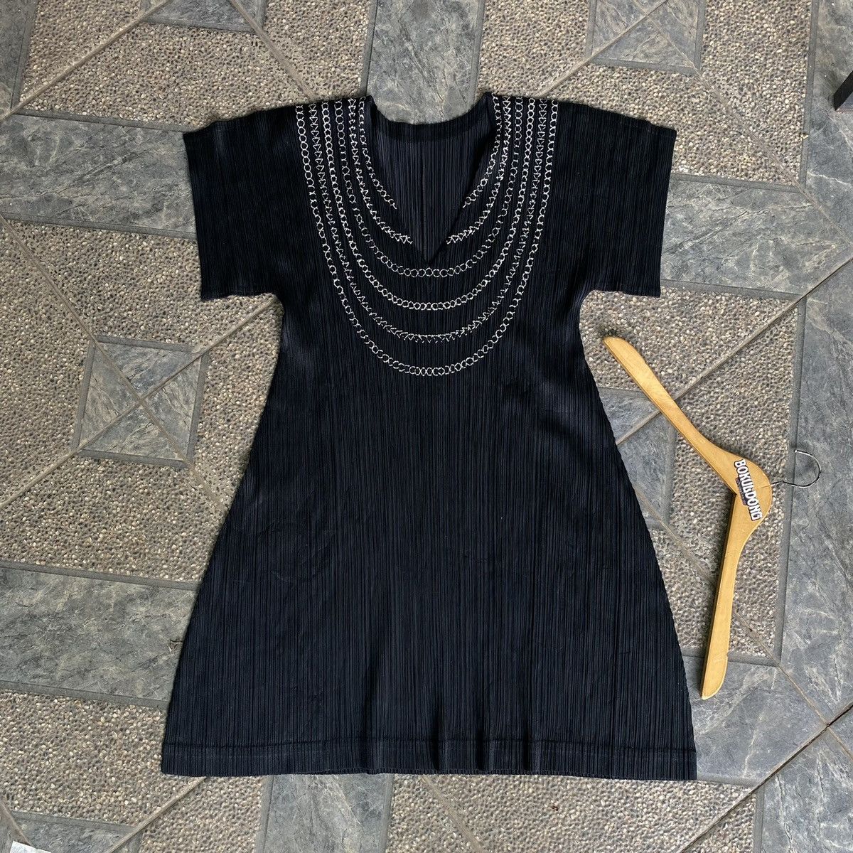 Issey Miyake × Pleats Please Issey Miyake Pleats Please Issey Miyake Tunic short sleeve Size ONE SIZE - 3 Thumbnail