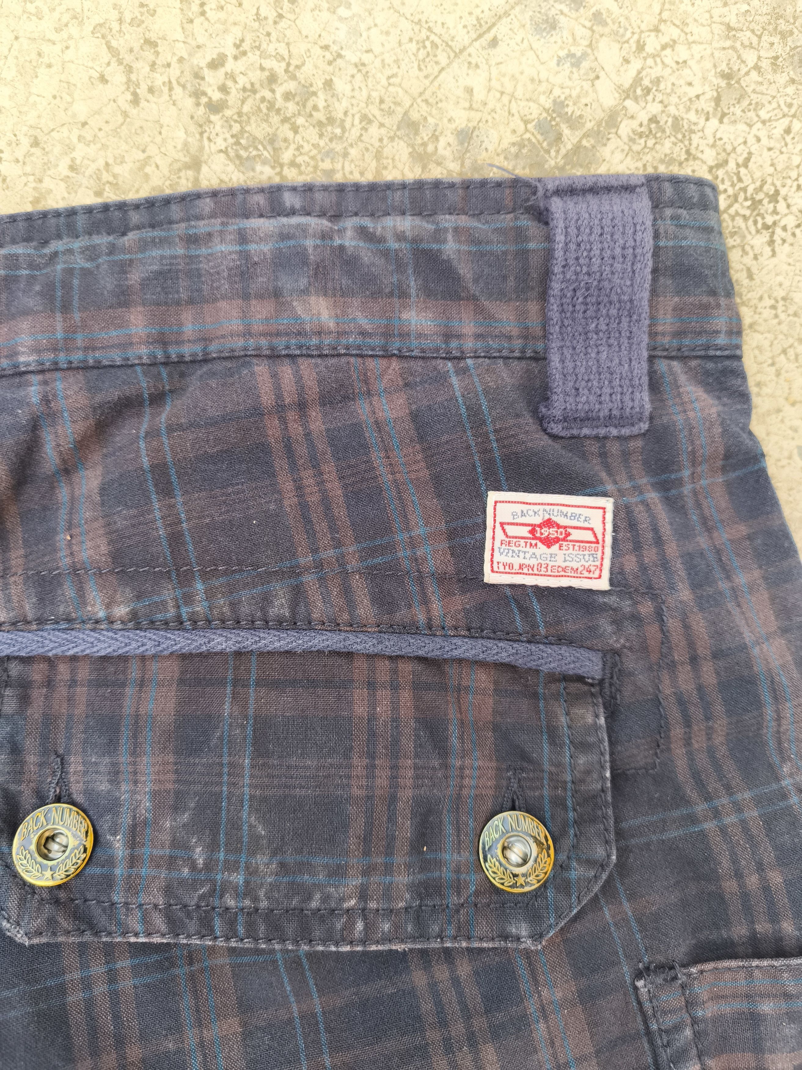 Japanese Brand Back Number cargo pants plaid Size US 36 / EU 52 - 6 Thumbnail
