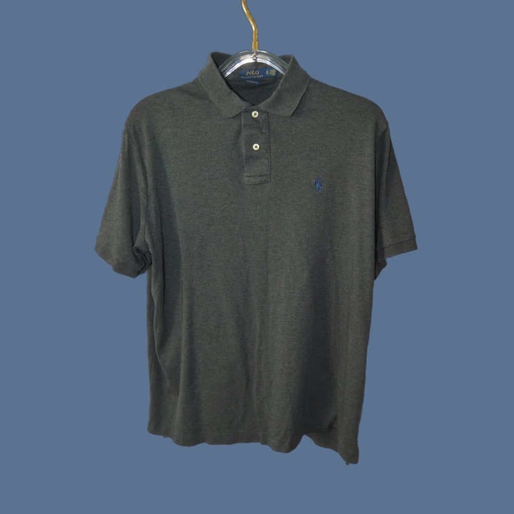 Ralph Lauren Polo Ralph Lauren Men's Polo SS Shirt XL Dark Gray Soft Cotton Size US XL / EU 56 / 4 - 1 Thumbnail