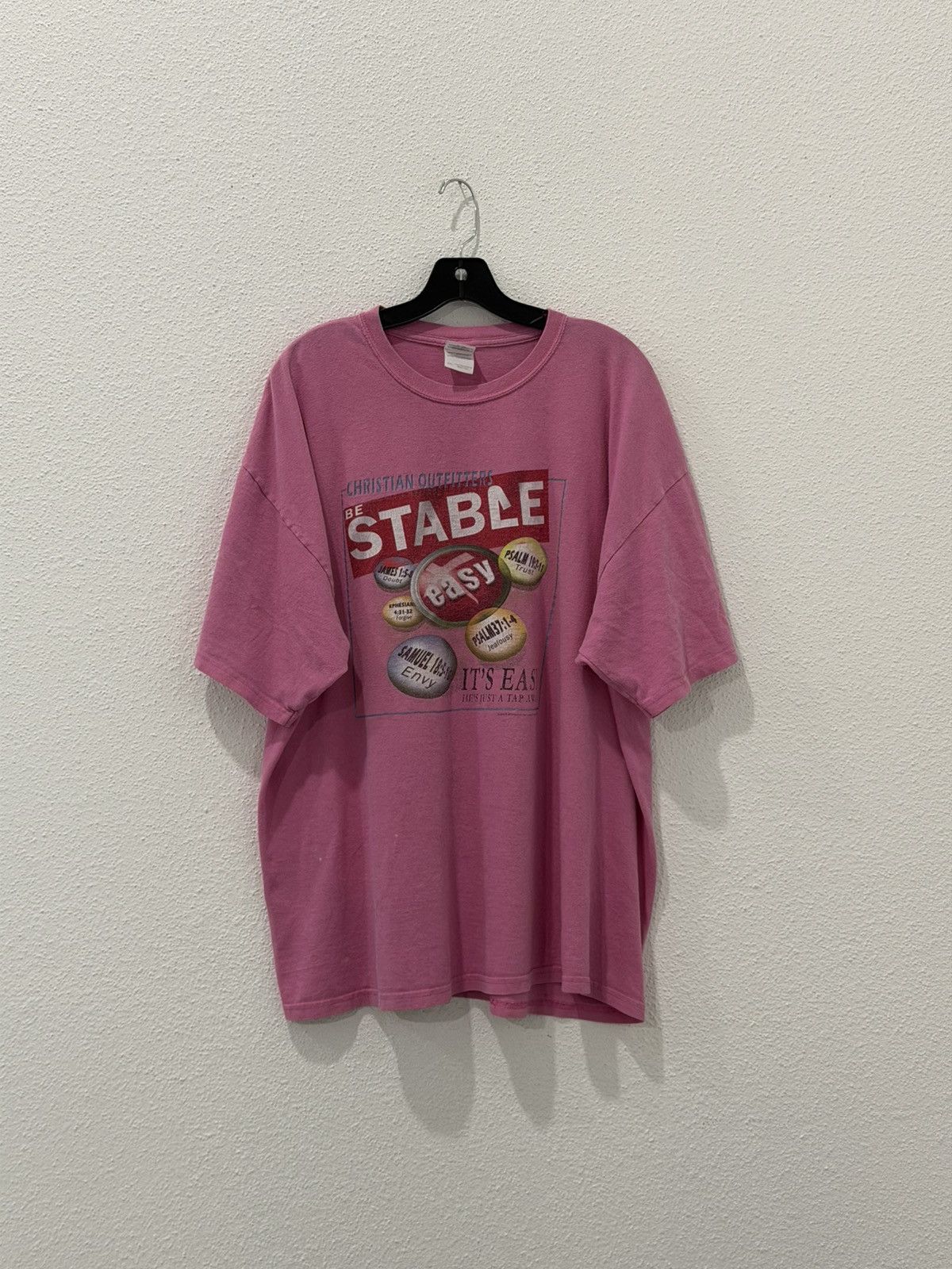 Staple Vtg Jesus Tee Christian Outfitters Be Stable Staples Parody Size US XXL / EU 58 / 5 - 1 Thumbnail