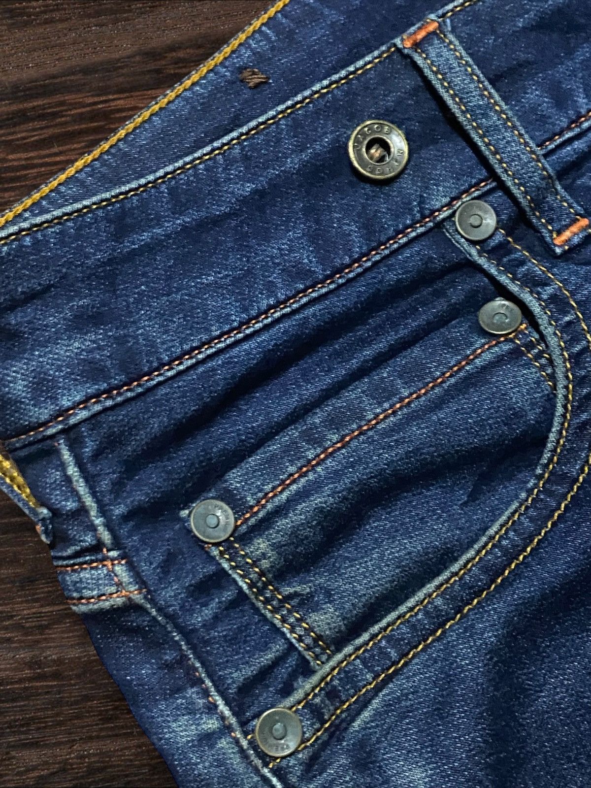 Vintage Jacob Cohen Blue Wash Distressed Slim Fits Jeans