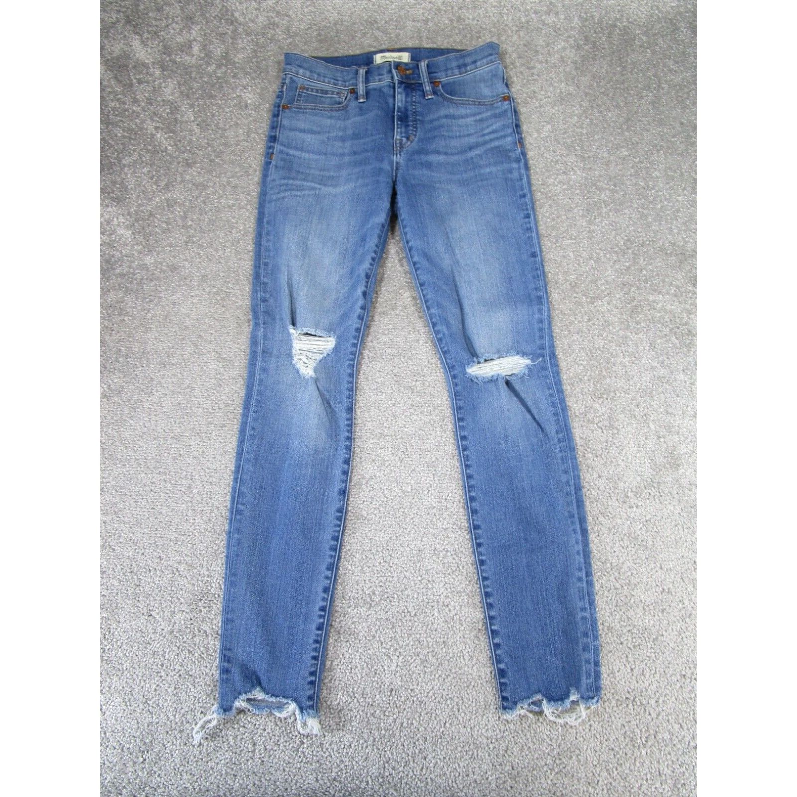 Madewell Madewell Skinny Jeans Womens Blue Medium Wash Denim Mid Rise Size 26 Size 26" / US 2 / IT 38 - 1 Thumbnail