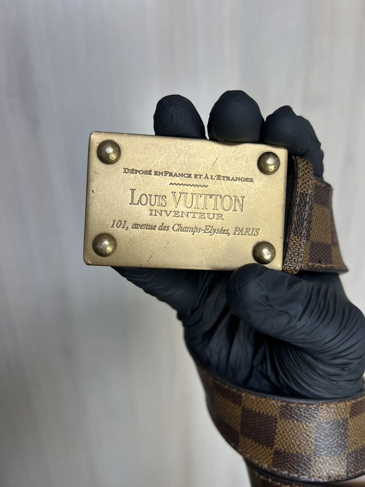 Louis Vuitton Louis Vuitton Damier Ebene Inventeur Belt Size 40 - 2 Thumbnail