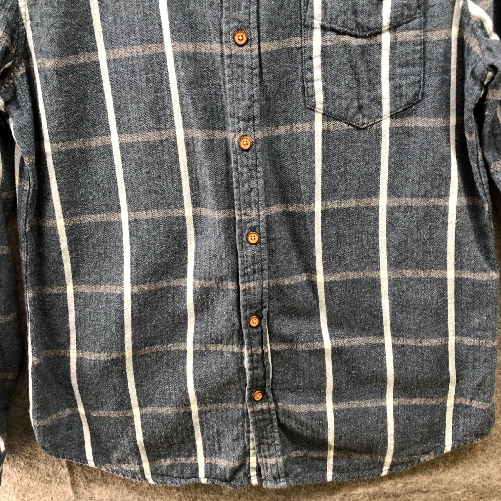 Ben Sherman Ben Sherman Shirt Mens M Blue White Grid Plaid Long Sleeve Cotton Flannel Button-Down Collared Classic Vintage: No Women's? Size US M / EU 48-50 / 2 - 4 Thumbnail