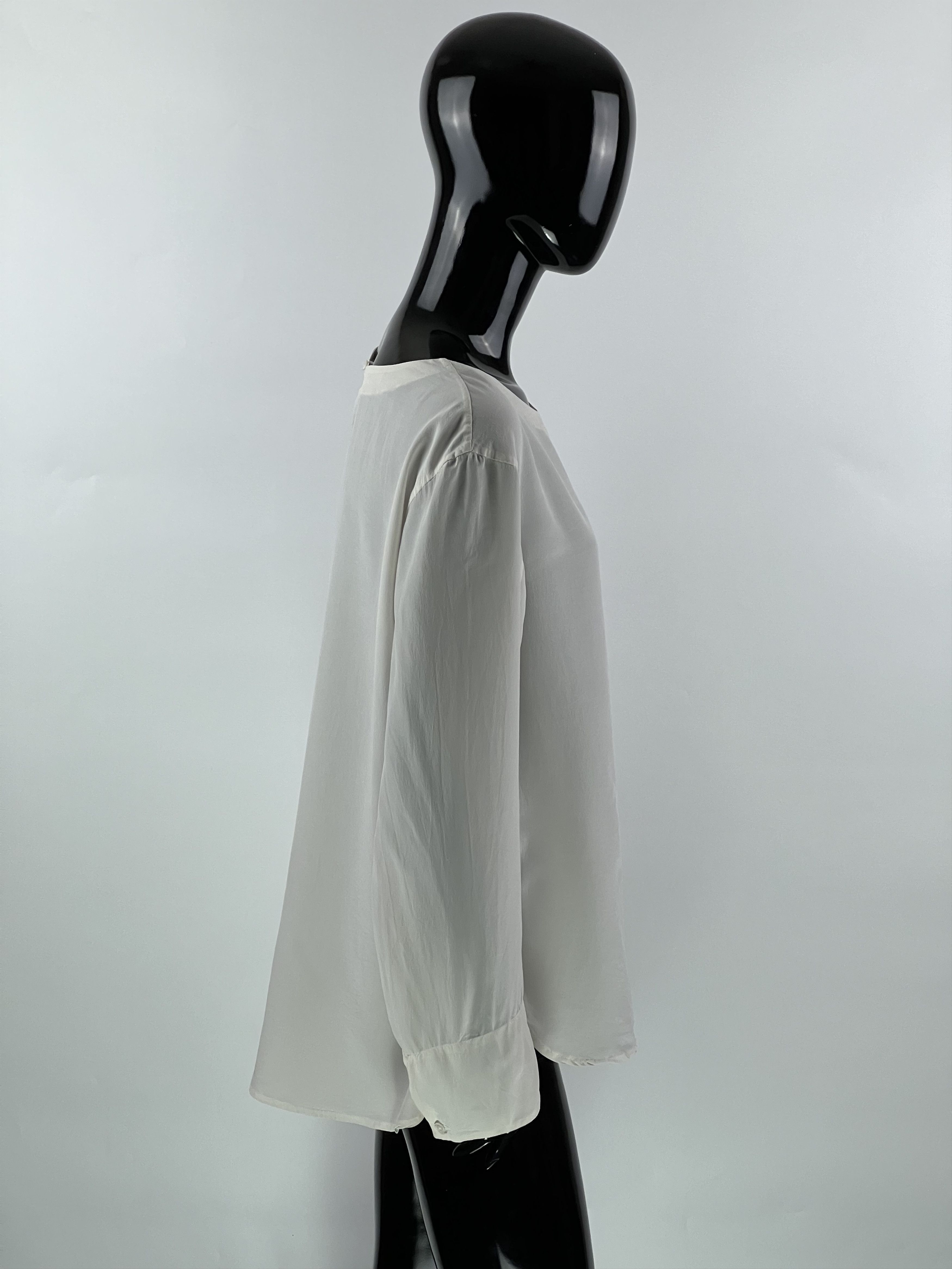 Designer × SikSilk Lis Lareida Ivory Silk Blouse Size 38 Size M / US 6-8 / IT 42-44 - 2 Thumbnail