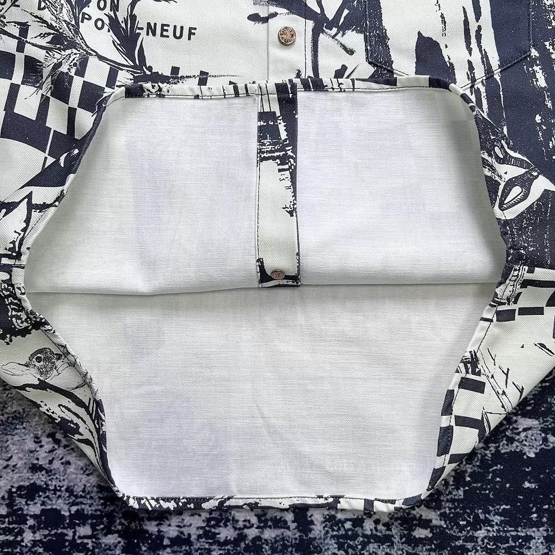 Louis Vuitton LV 1972 monogram print denim short-sleeve shirt S Size US S / EU 44-46 / 1 - 5 Thumbnail