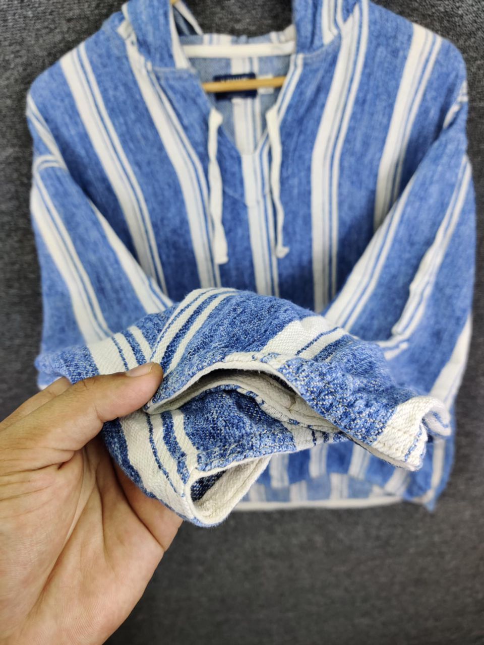 Levi's Made & Crafted Vintage 90s Levi's Made & Crafted Striped Hoodie Jacket Size US S / EU 44-46 / 1 - 9 Thumbnail