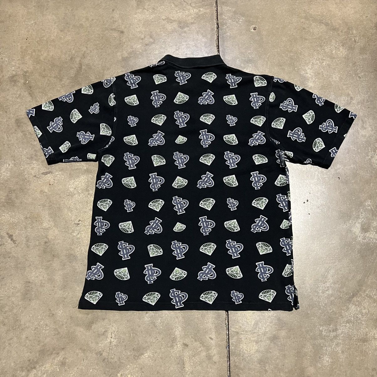 Southpole Vintage SouthPole Polo Shirt AOP Diamond Skater Mall Y2K Size US L / EU 52-54 / 3 - 5 Thumbnail