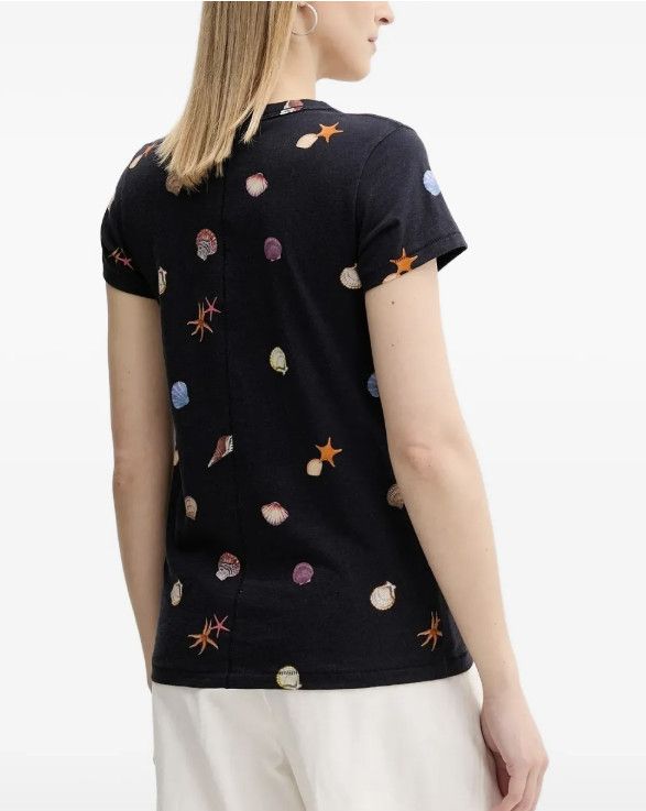 Rag & Bone Rag & Bone All Over Seashell Cotton Tee ( XS ) Size XS / US 0-2 / IT 36-38 - 3 Thumbnail