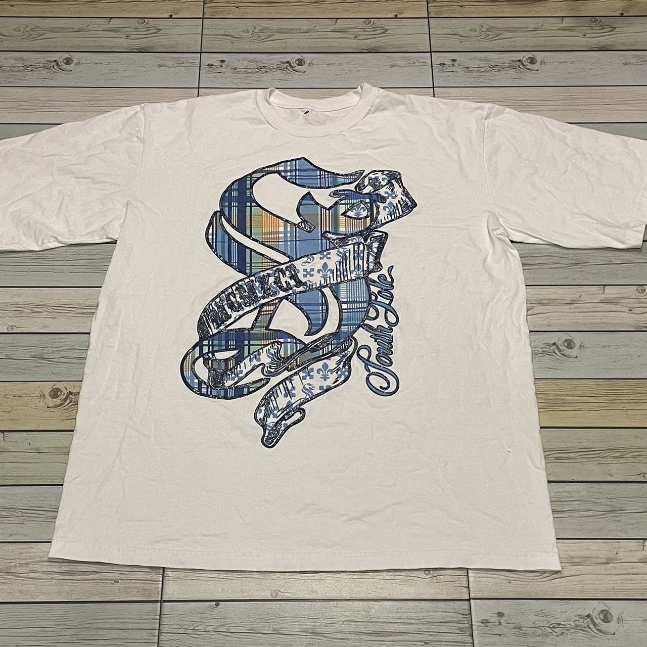 Affliction × Southpole × Tapout Rare Southpole Wings Cross Tee Y2K Affliction Style Size US XXL / EU 58 / 5 - 1 Thumbnail