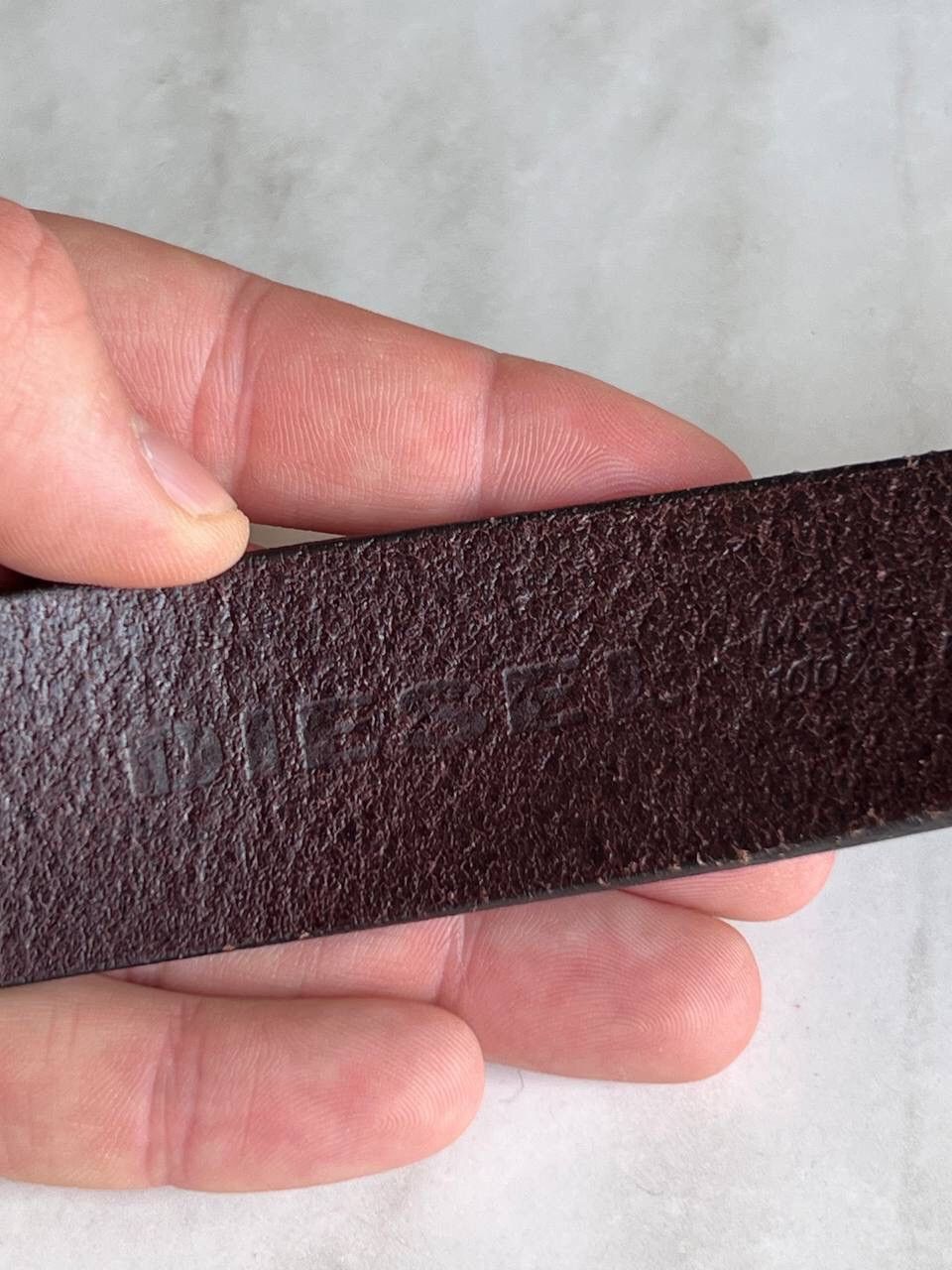 Diesel Vintage leather diesel belt y2k style 2000's Size ONE SIZE - 4 Thumbnail
