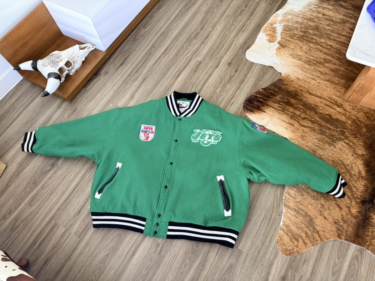 Mitchell & Ness Mitchell & Ness NFL Throwbacks NY Jets Varsity Jacket Sz 4XL Size US XXL / EU 58 / 5 - 1 Thumbnail