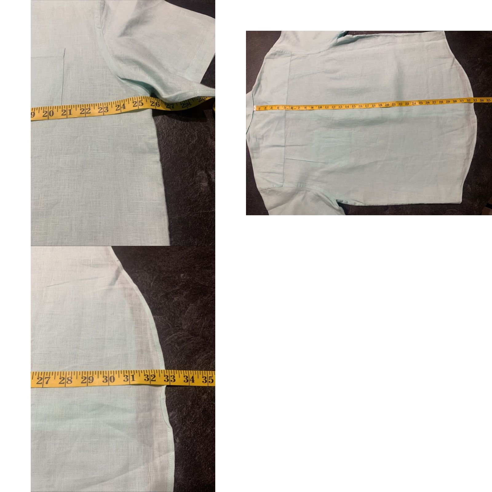 Vintage VINTAGE Cezani Linen Button-Up Shirt Mint Green XL Short Sleeve Mens Size US XL / EU 56 / 4 - 8 Thumbnail