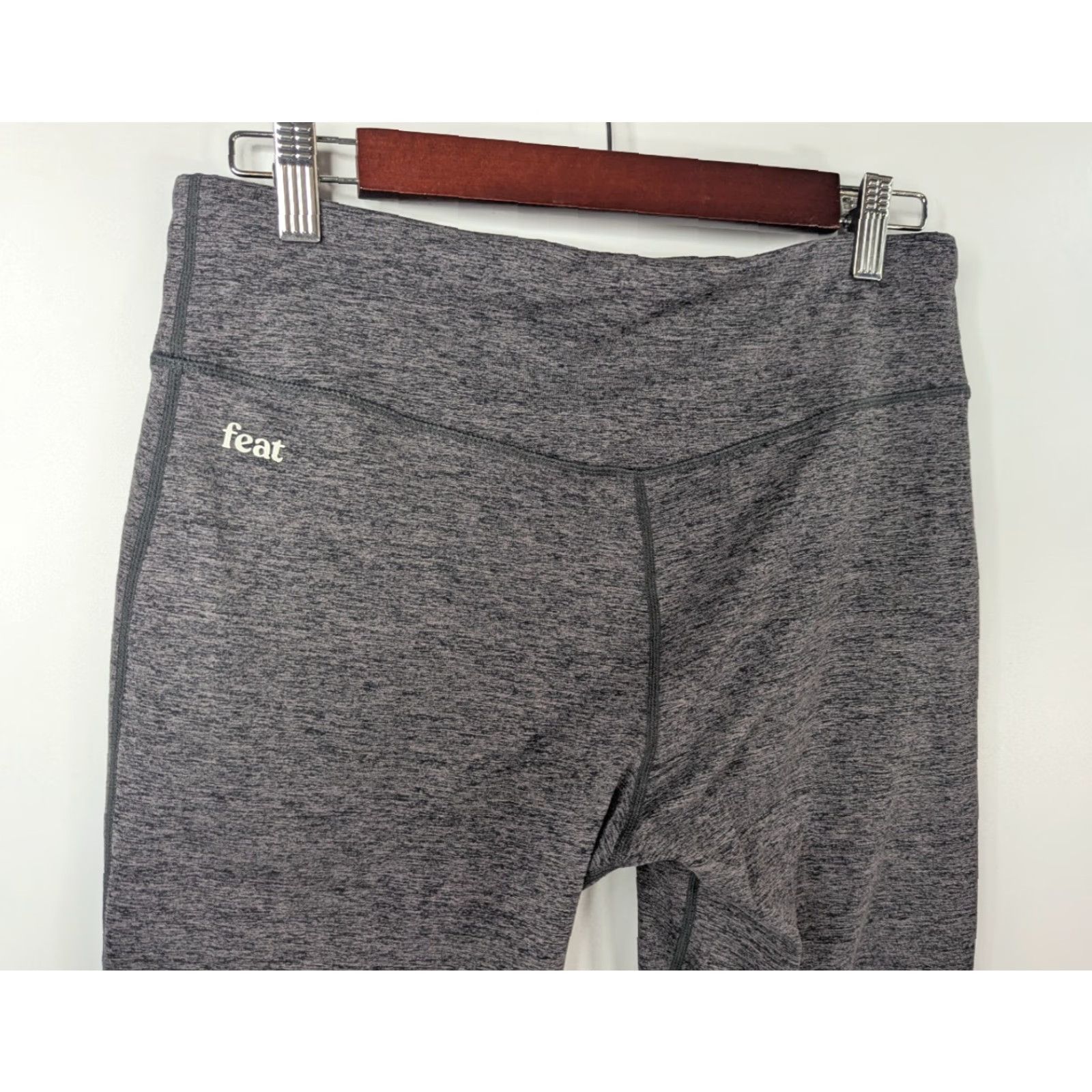 Vintage Feat Leggings Women's Gray Solace Mid Rise Ankle Seamless Yoga Gym & Training Charcoal XS-XL Size 36" / US 14 / IT 50 - 4 Thumbnail